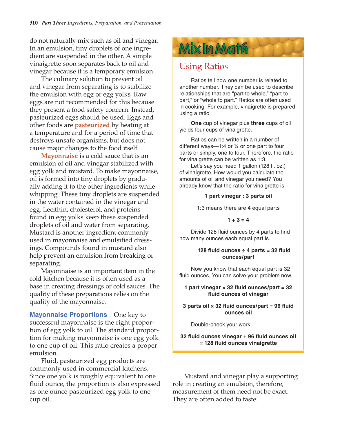 The Culinary Professional, 2nd Edition page 310