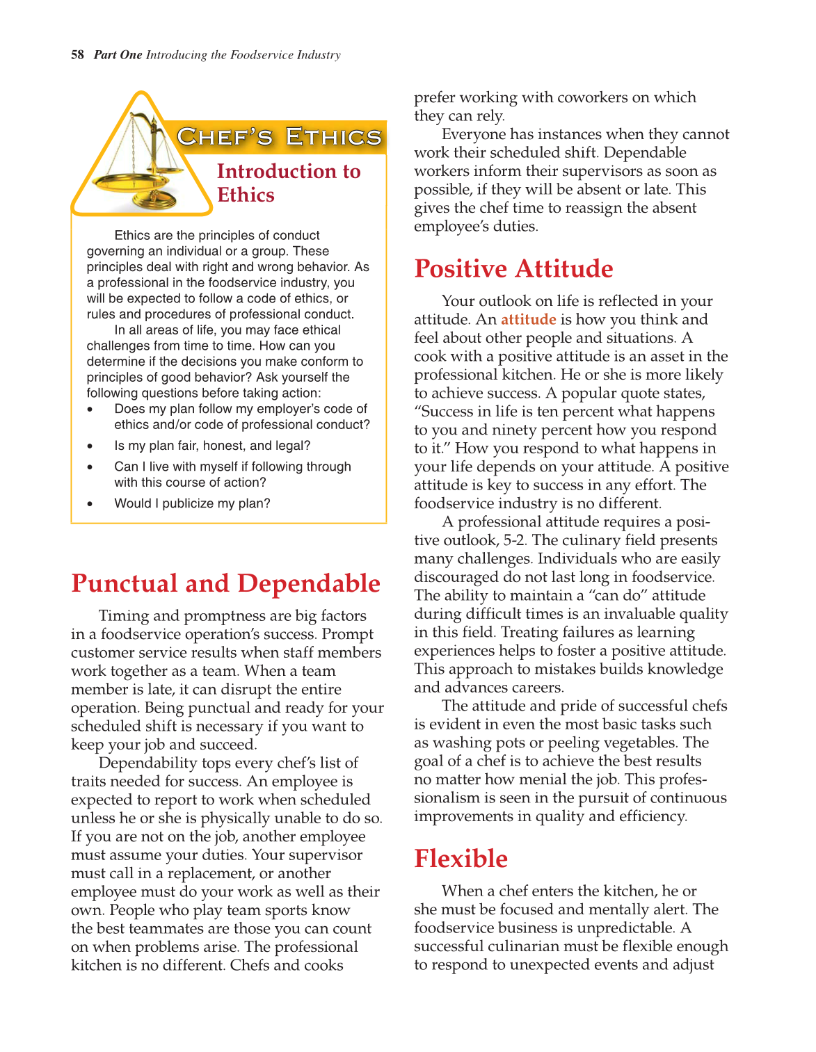 The Culinary Professional, 2nd Edition page 58