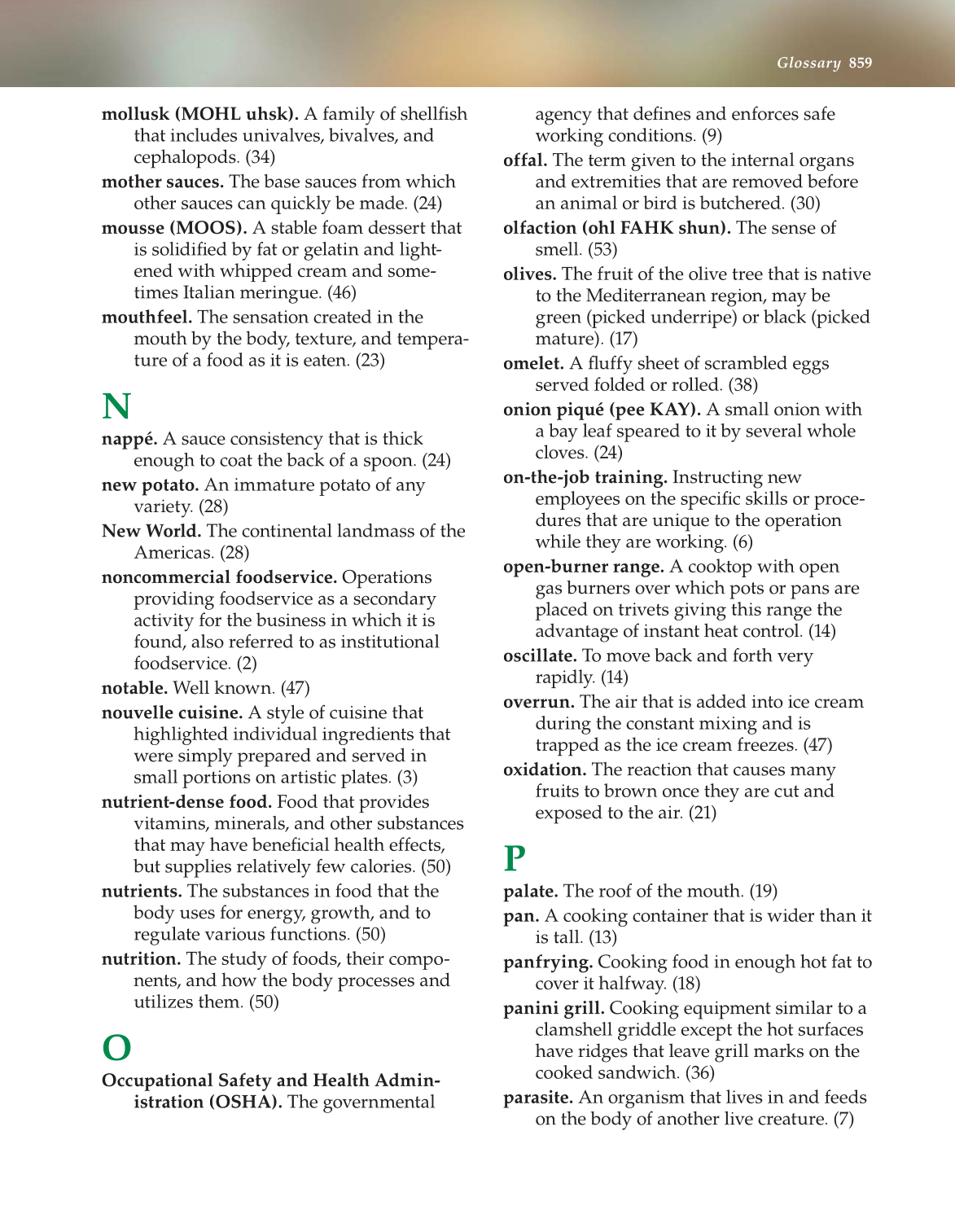 The Culinary Professional, 2nd Edition page 859