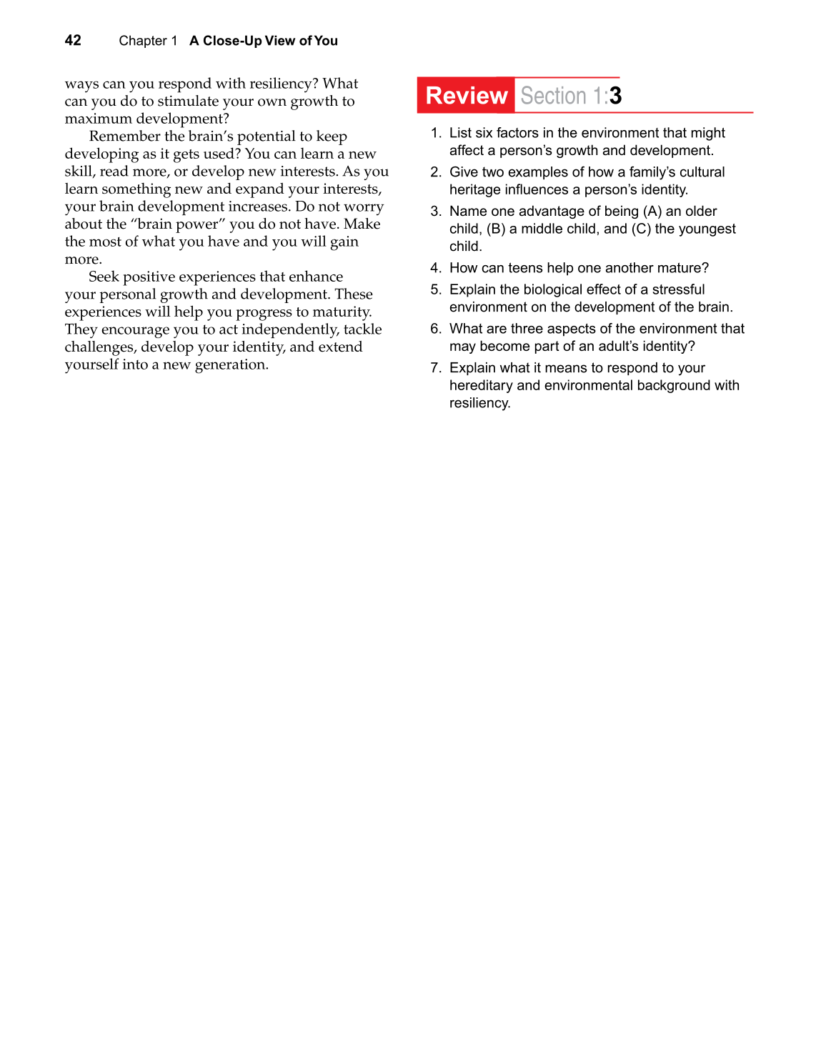 Strengthening Family &amp; Self, 6th Edition page 42