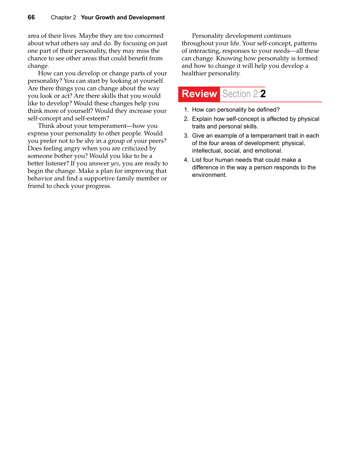 Strengthening Family &amp; Self, 6th Edition page 66