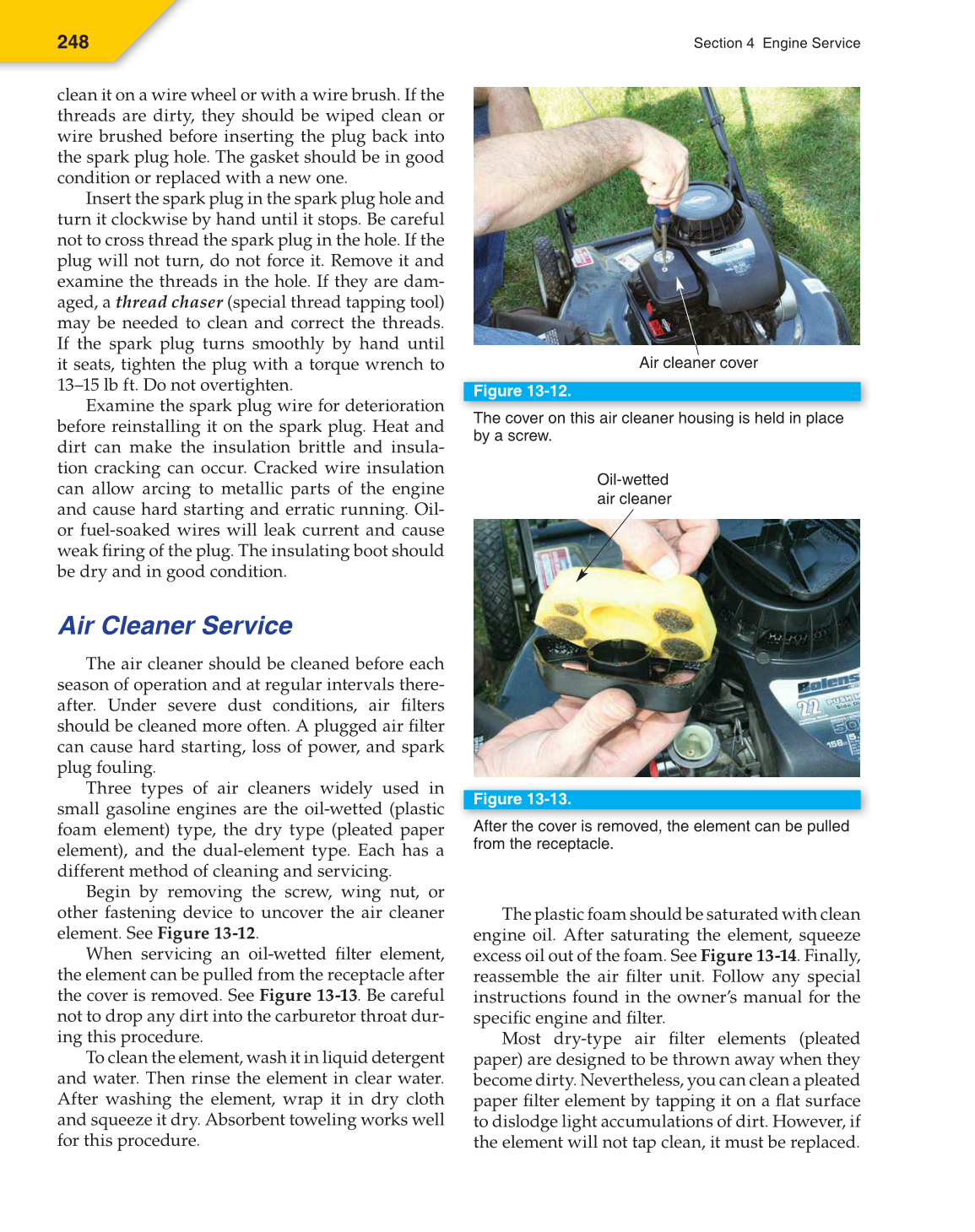Small Gas Engines, 10th Edition page 248