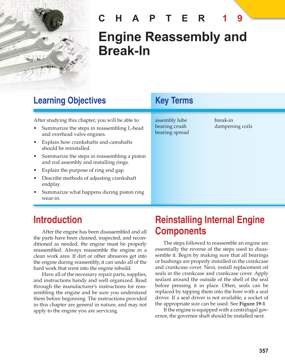 Small Gas Engines, 10th Edition page 357