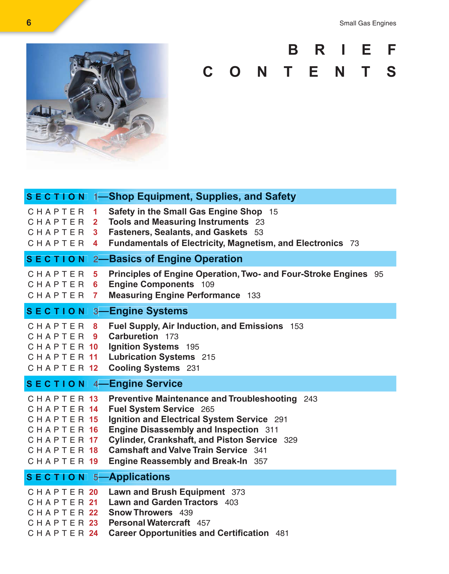 Small Gas Engines, 10th Edition page 6
