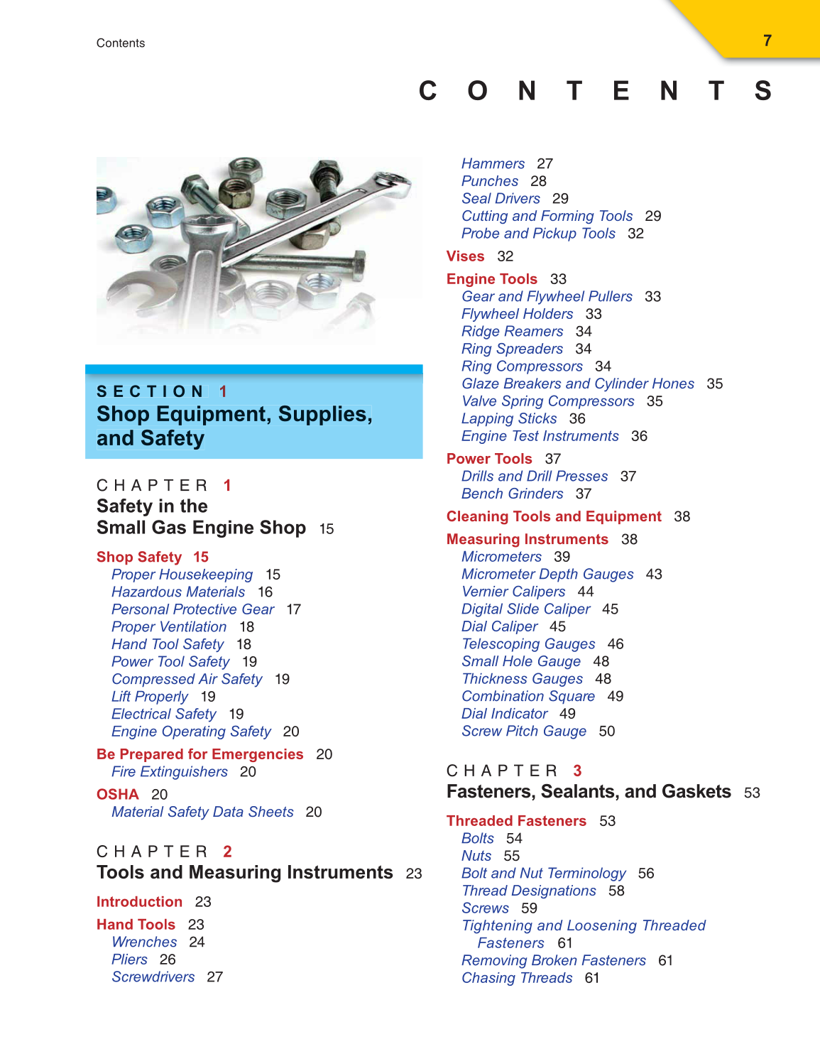 Small Gas Engines, 10th Edition page 7