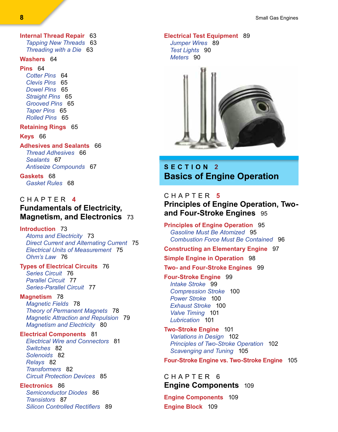 Small Gas Engines, 10th Edition page 8
