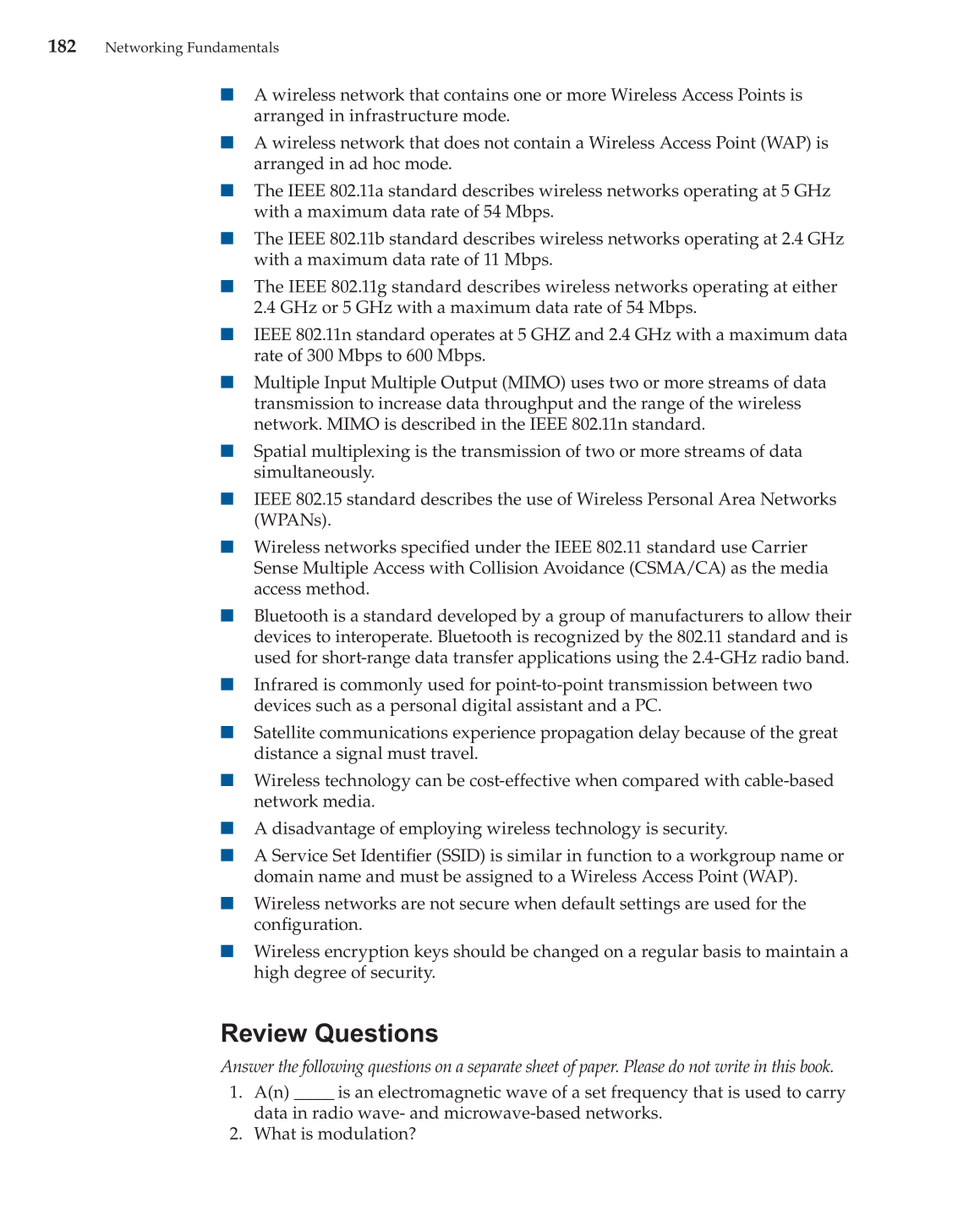 Networking Fundamentals, 2nd Edition page 182
