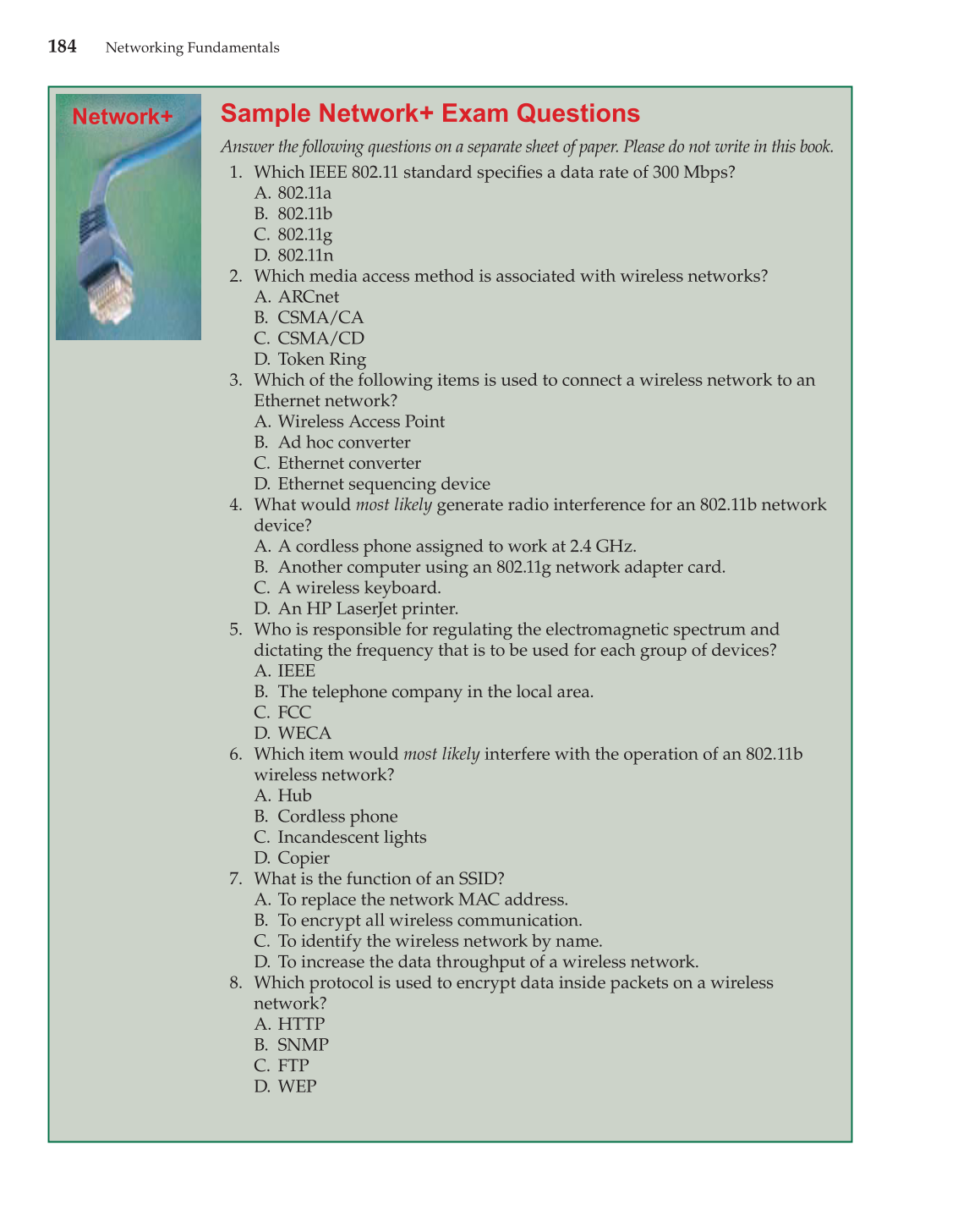 Networking Fundamentals, 2nd Edition page 184