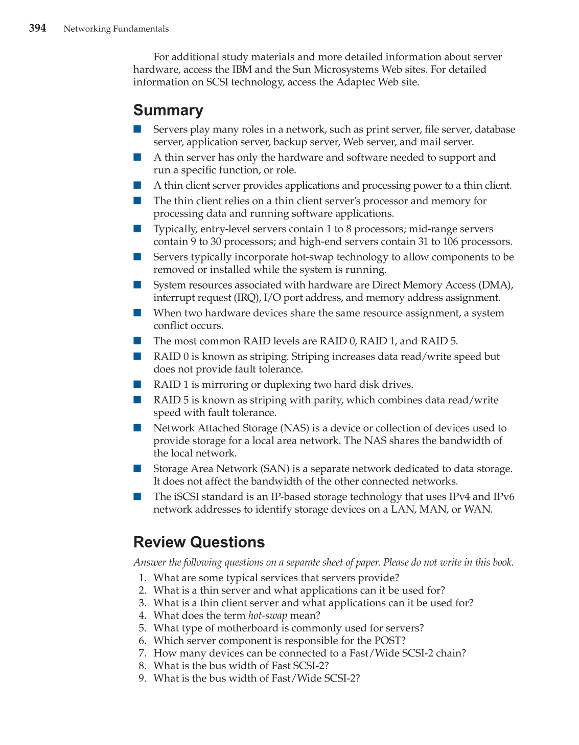 Networking Fundamentals, 2nd Edition page 394