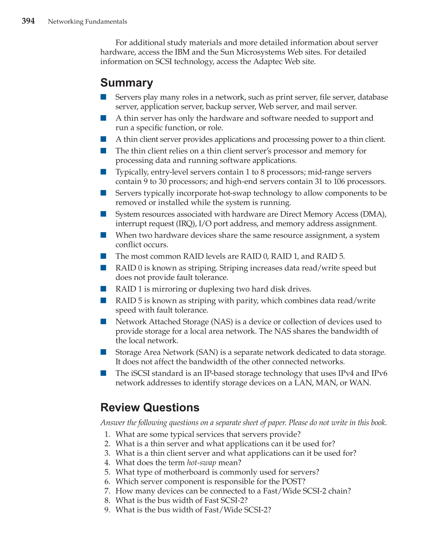 Networking Fundamentals, 2nd Edition page 394