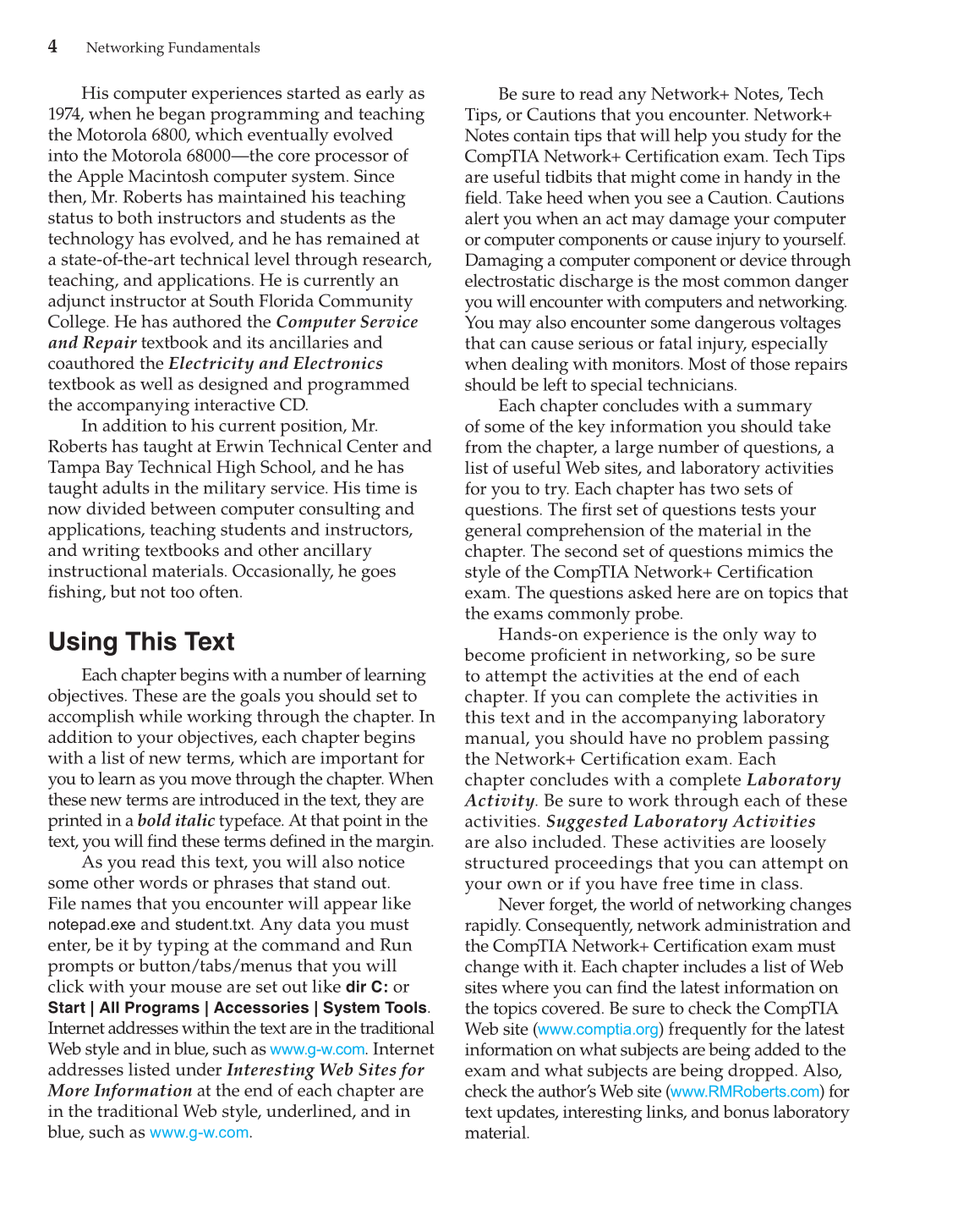 Networking Fundamentals, 2nd Edition page 4