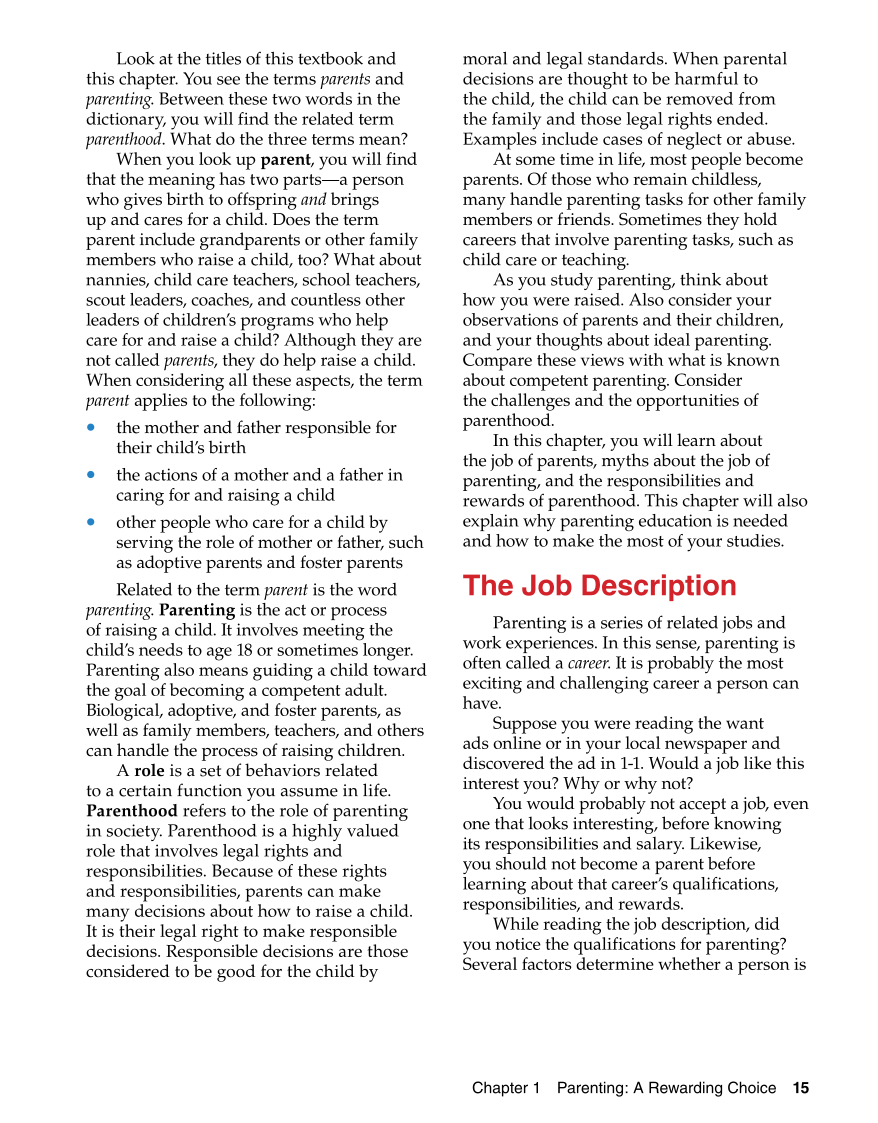 Parents and Their Children, 7th Edition page 15