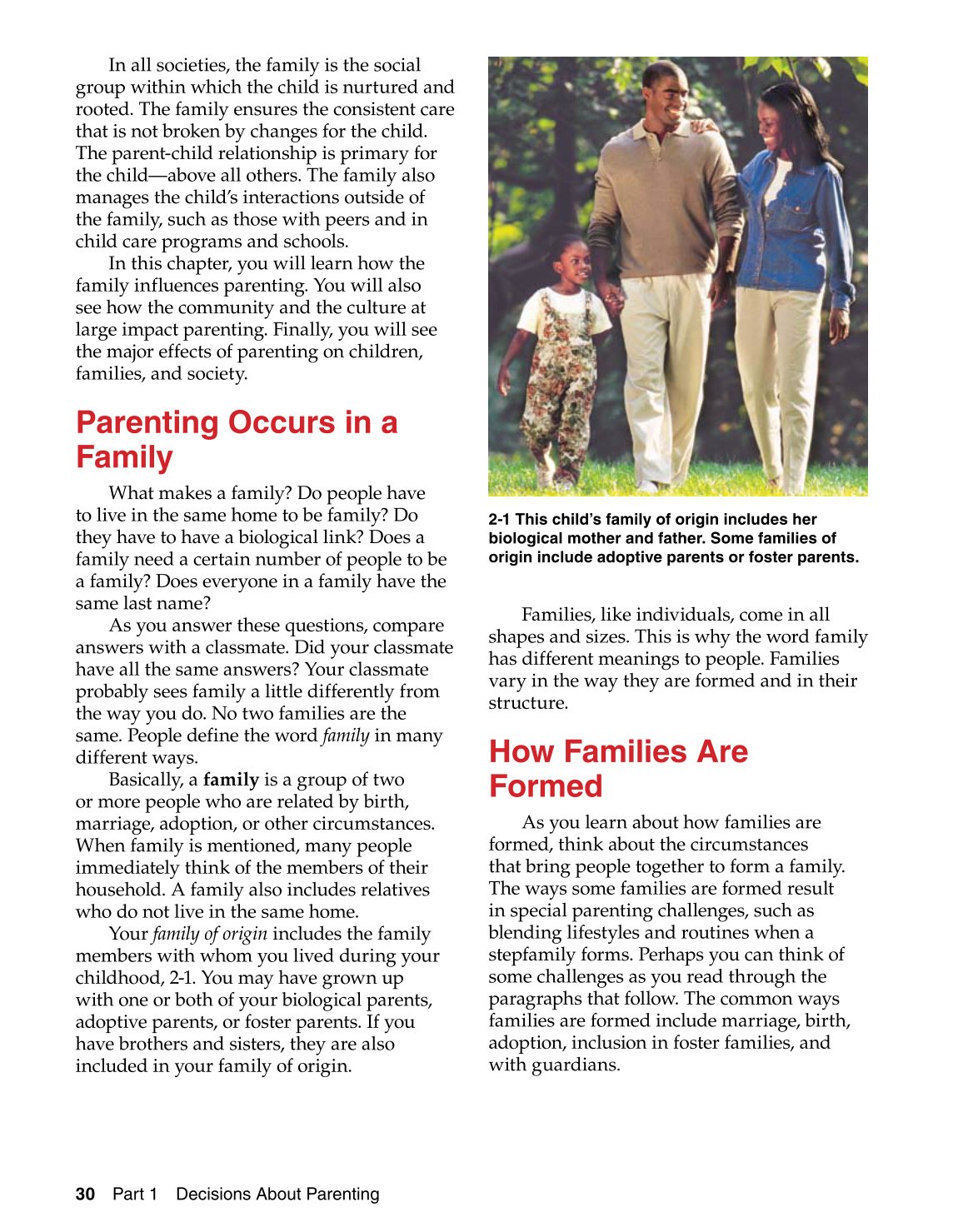 Parents and Their Children, 7th Edition page 30