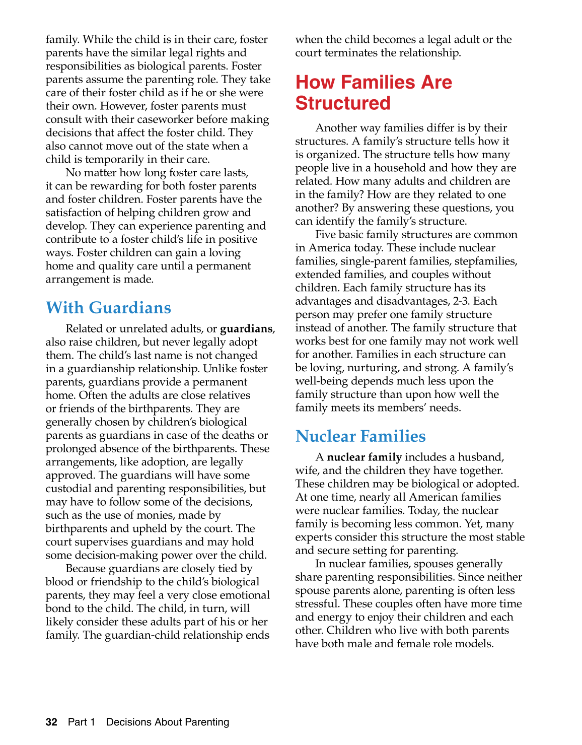 Parents and Their Children, 7th Edition page 32