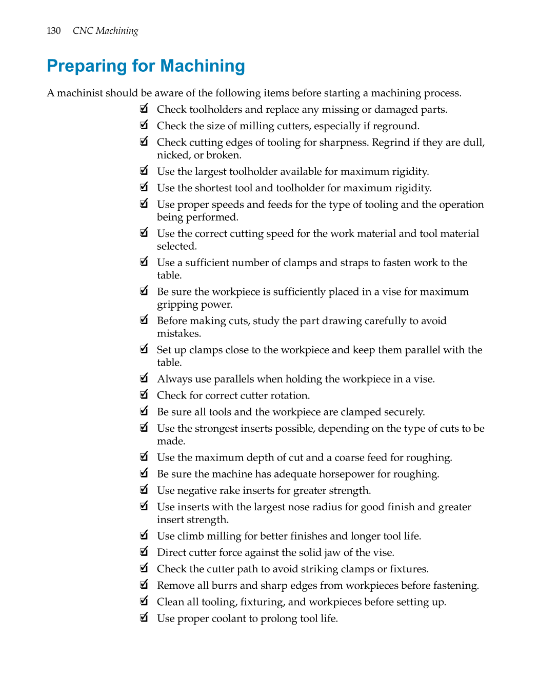 CNC Machining, 1st Edition page 130