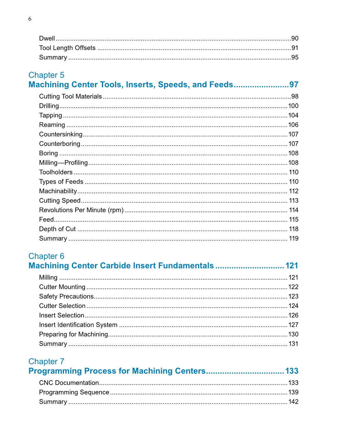 CNC Machining, 1st Edition page 6