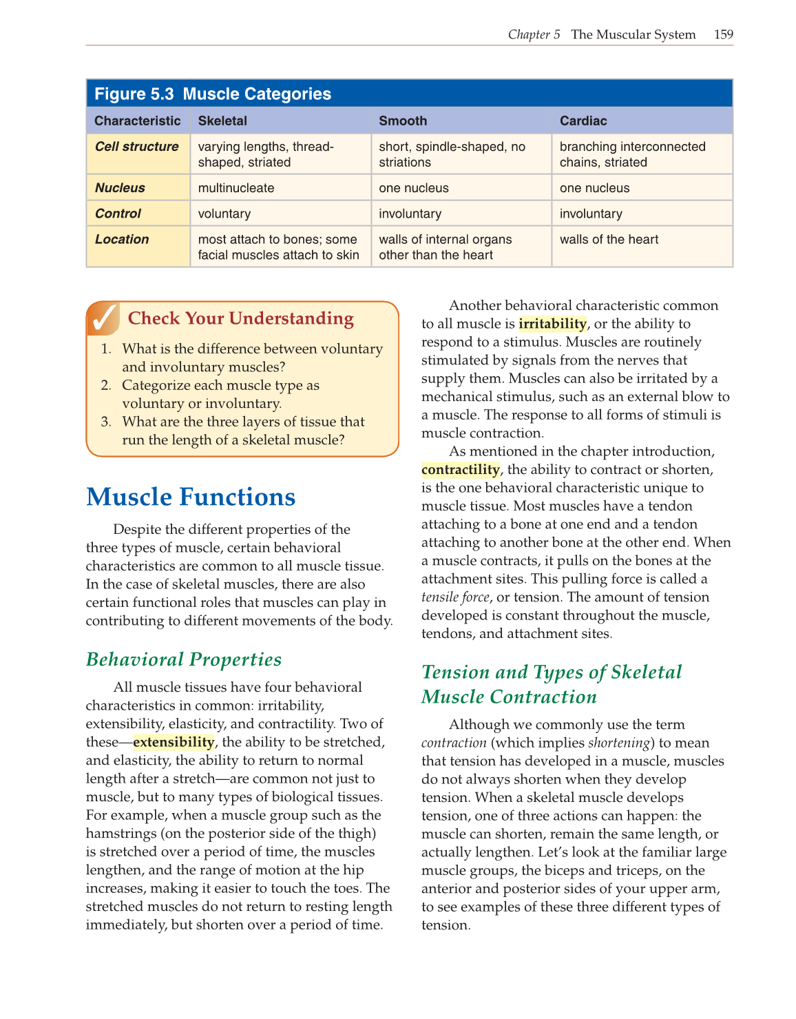 Introduction to Anatomy and Physiology, Online Student Edition page 159