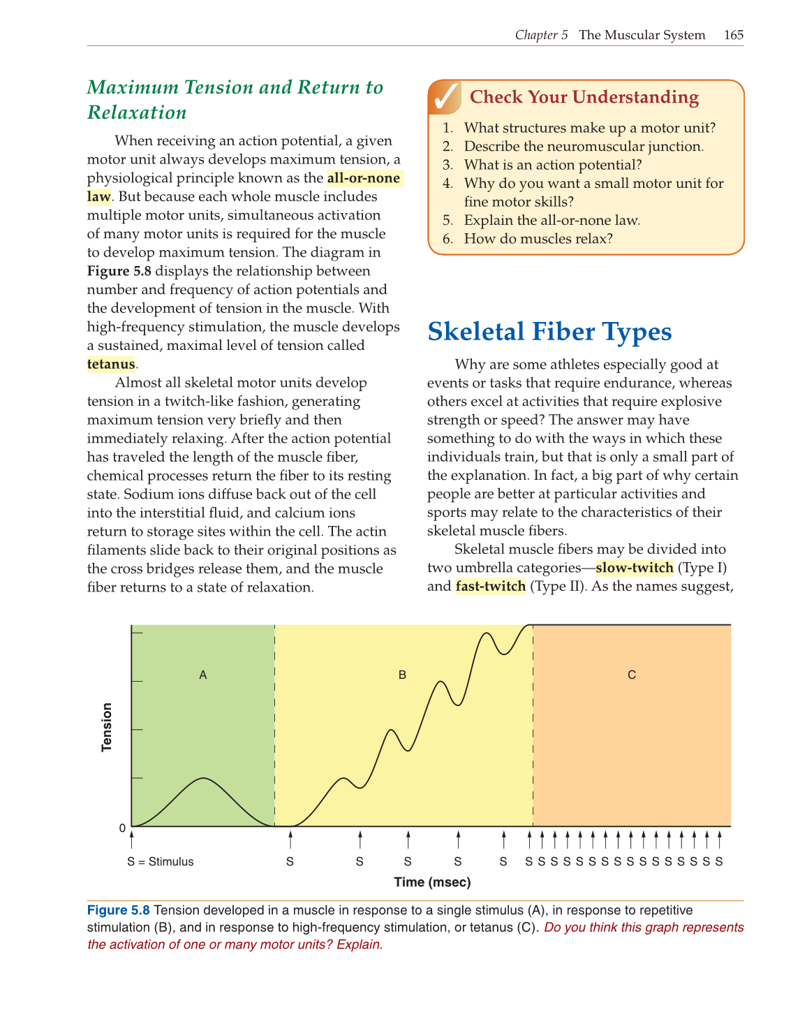 Introduction to Anatomy and Physiology, Online Student Edition page 165