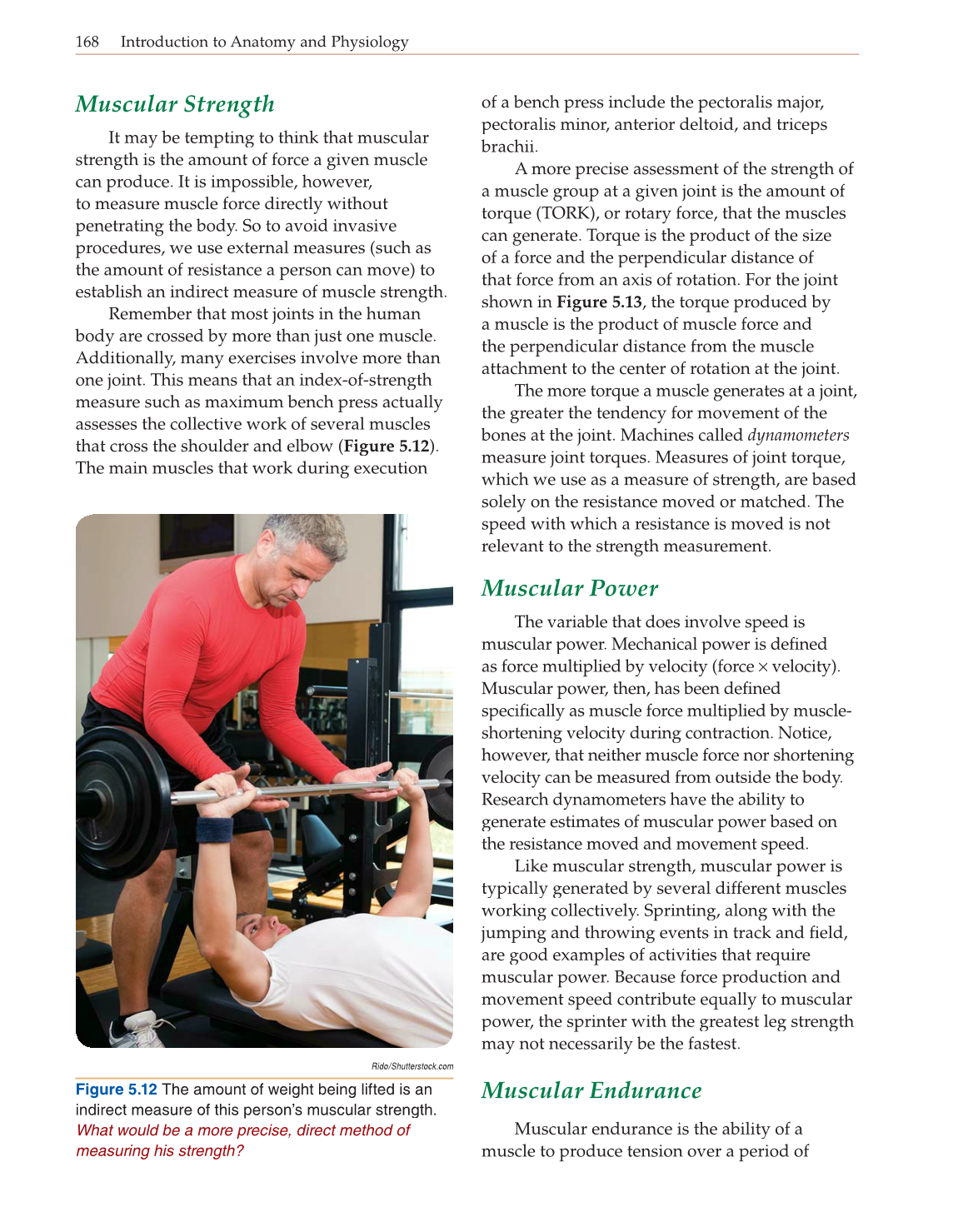 Introduction to Anatomy and Physiology, Online Student Edition page 168