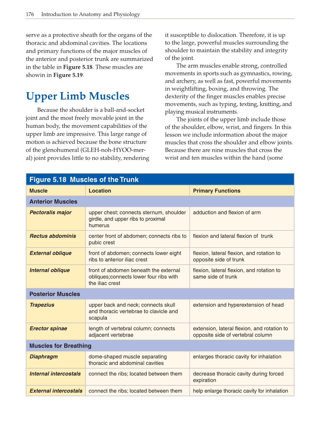 Introduction to Anatomy and Physiology, Online Student Edition page 176