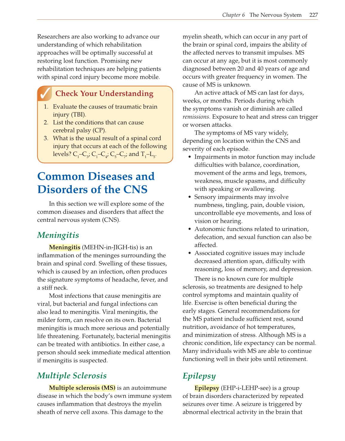 Introduction to Anatomy and Physiology, Online Student Edition page 227