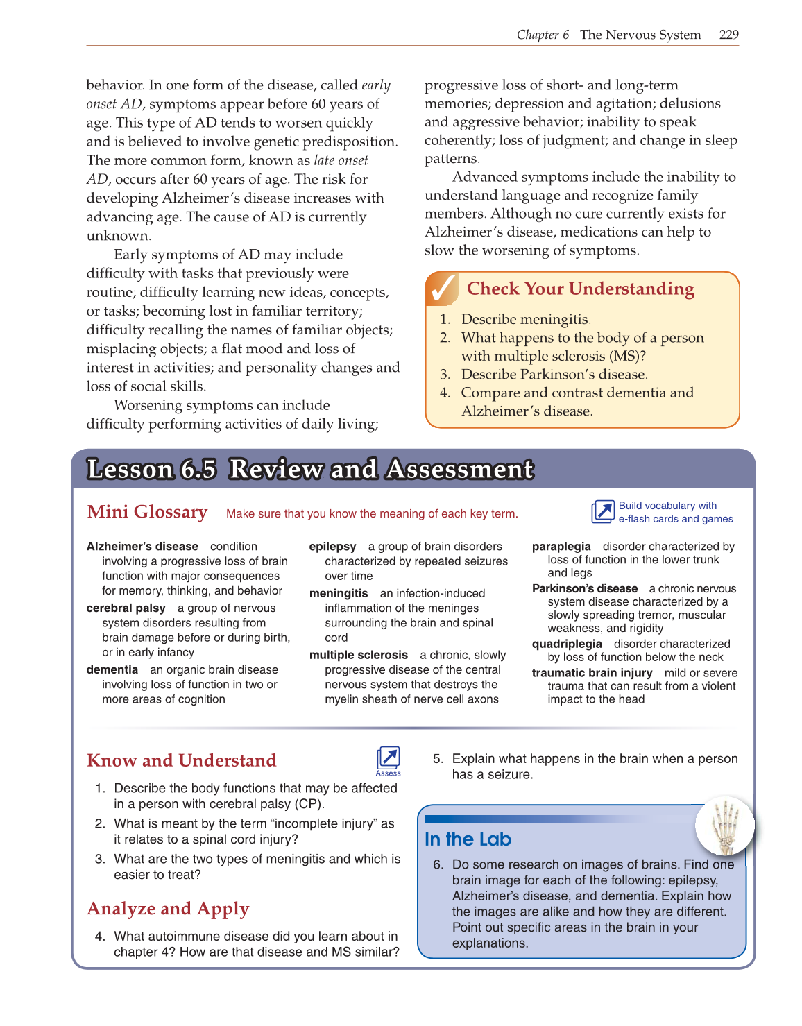 Introduction to Anatomy and Physiology, Online Student Edition page 229