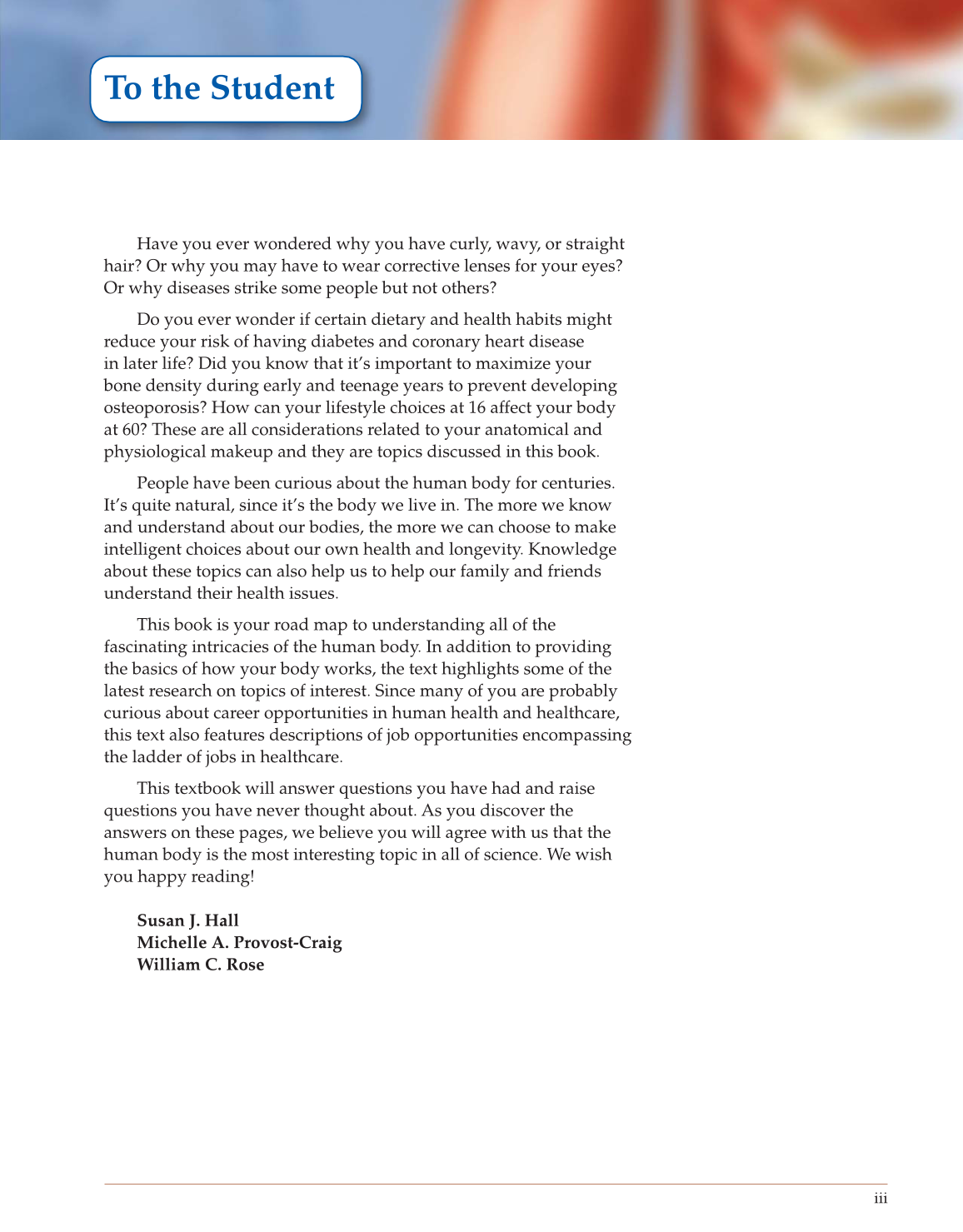 Introduction to Anatomy and Physiology, Online Student Edition page iii