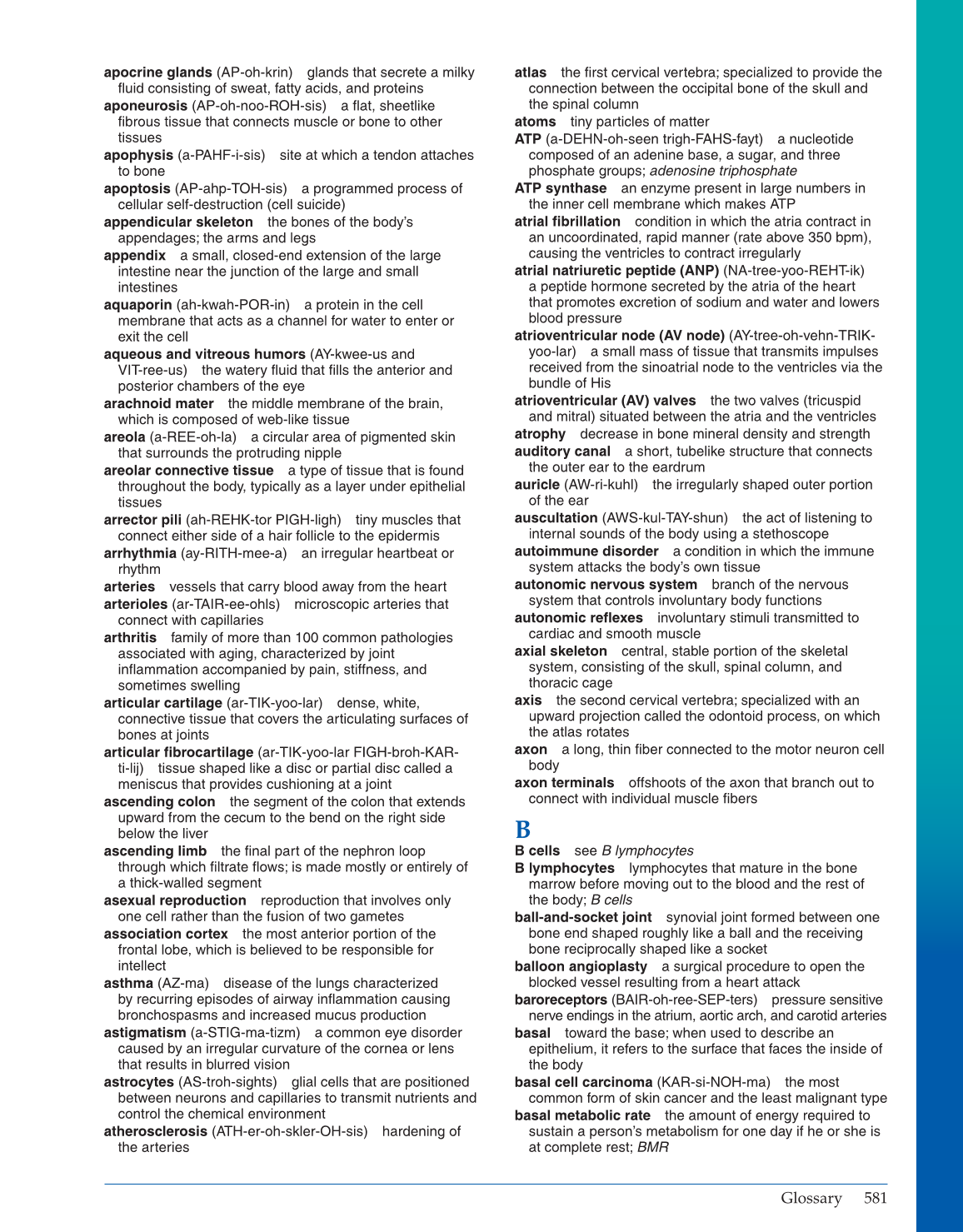Introduction to Anatomy and Physiology, Online Student Edition page 581