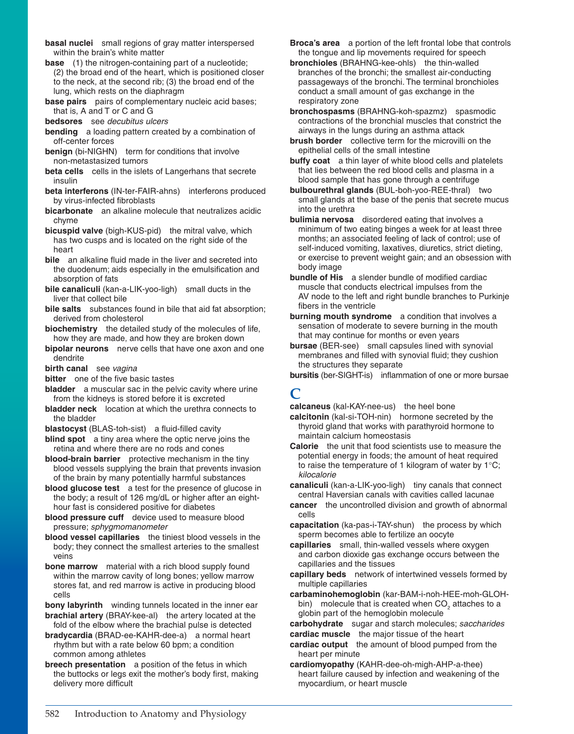 Introduction to Anatomy and Physiology, Online Student Edition page 582