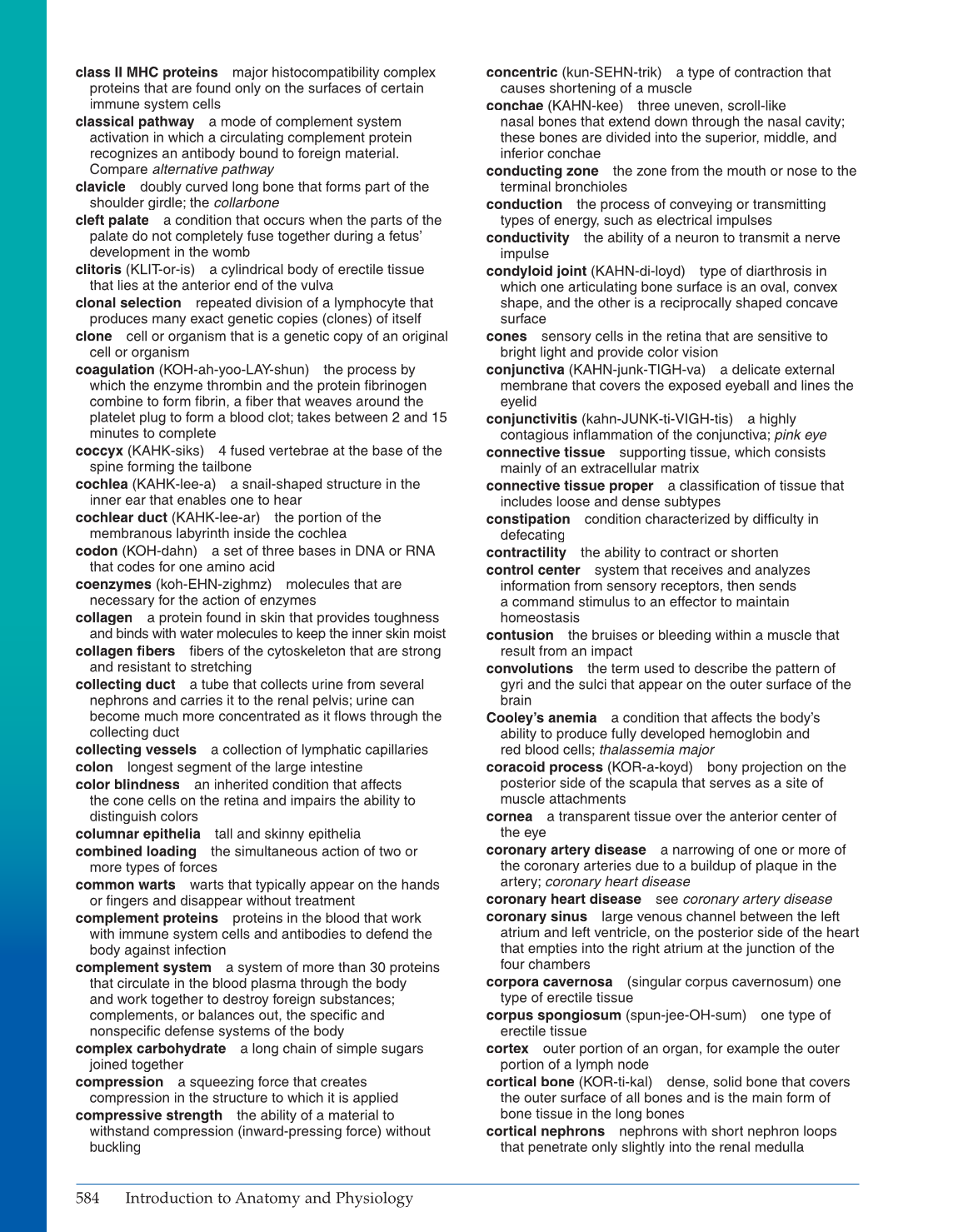 Introduction to Anatomy and Physiology, Online Student Edition page 584