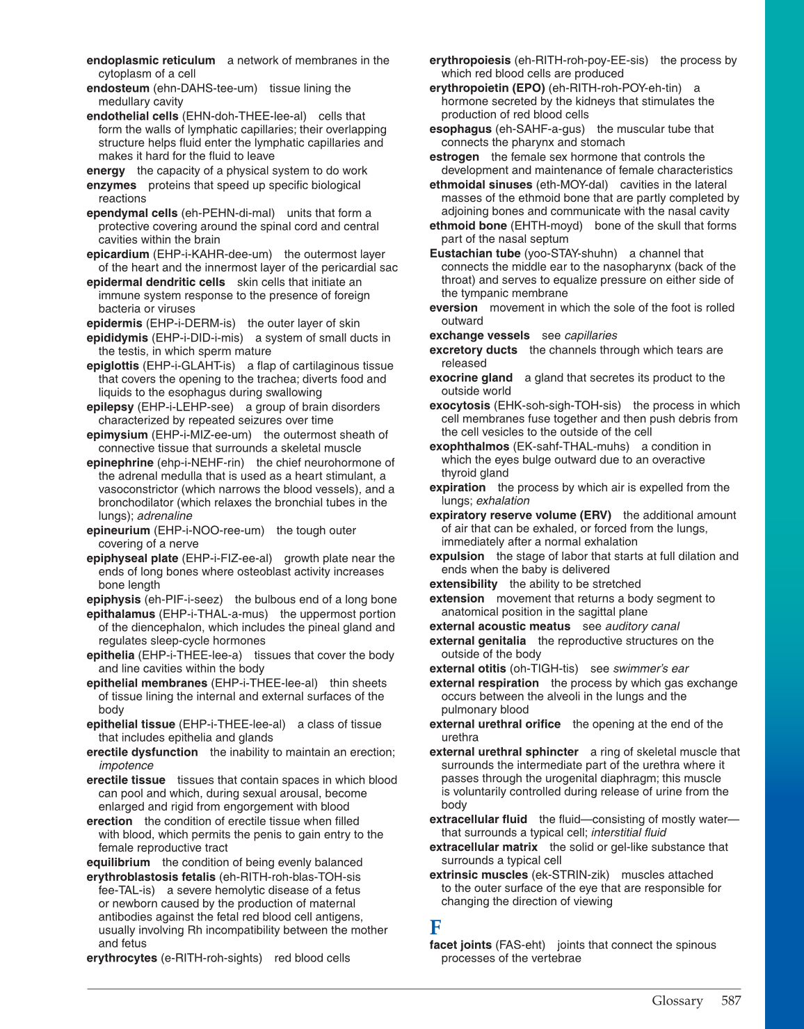 Introduction to Anatomy and Physiology, Online Student Edition page 587