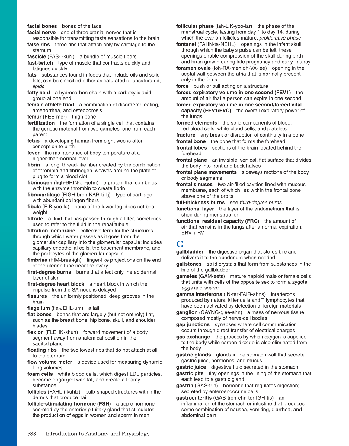Introduction to Anatomy and Physiology, Online Student Edition page 588