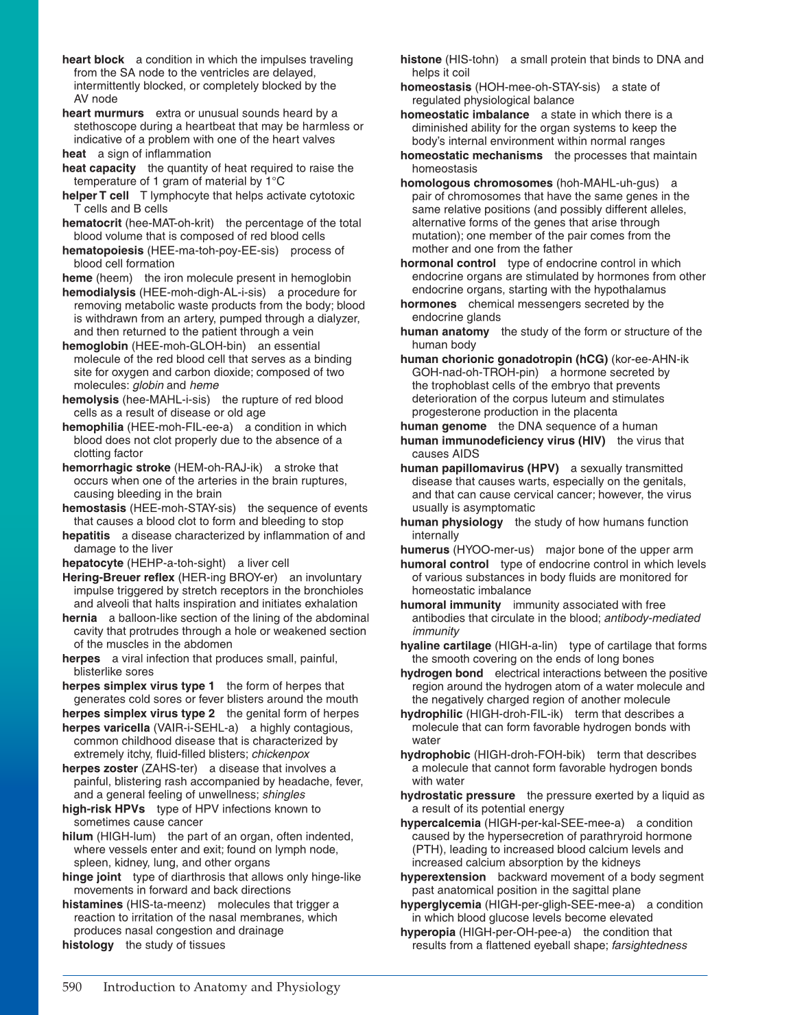Introduction to Anatomy and Physiology, Online Student Edition page 590