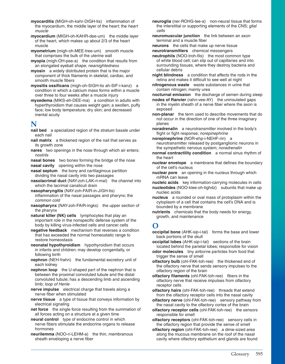 Introduction to Anatomy and Physiology, Online Student Edition page 595
