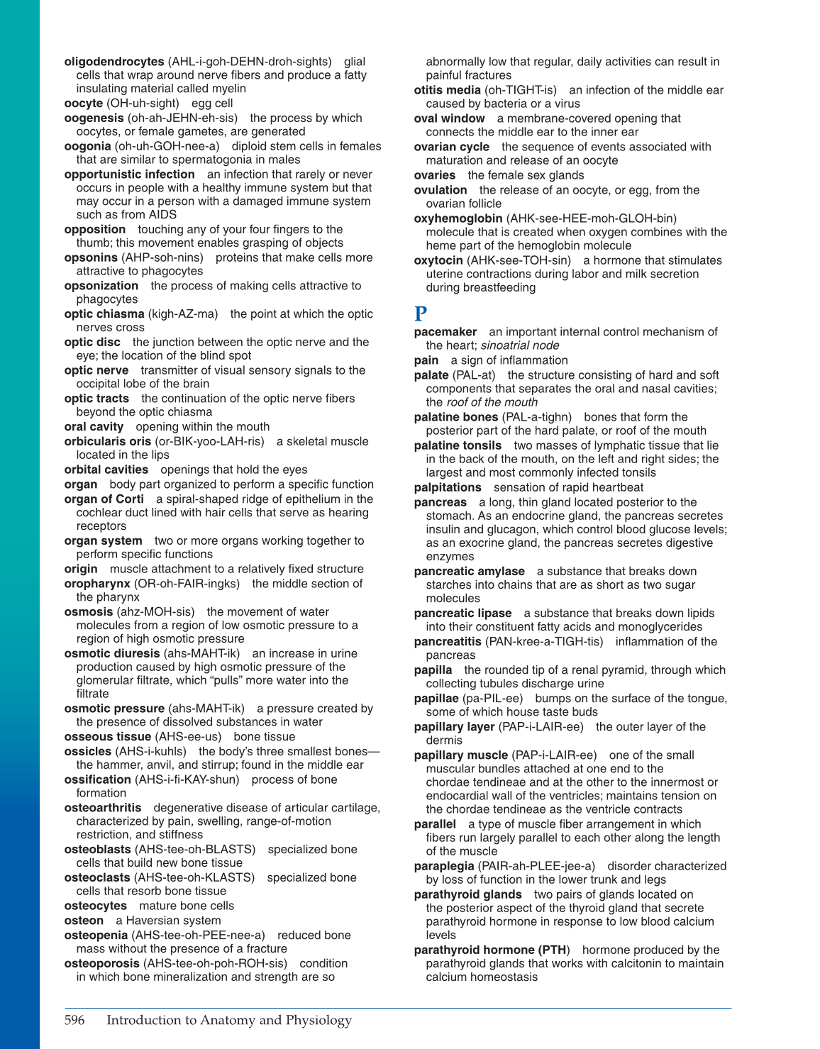 Introduction to Anatomy and Physiology, Online Student Edition page 596