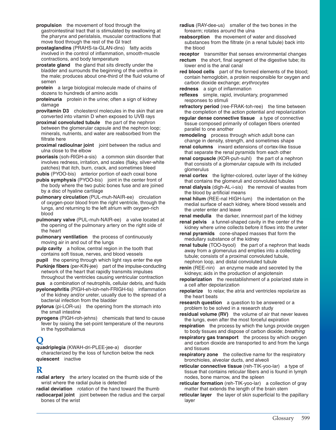 Introduction to Anatomy and Physiology, Online Student Edition page 599