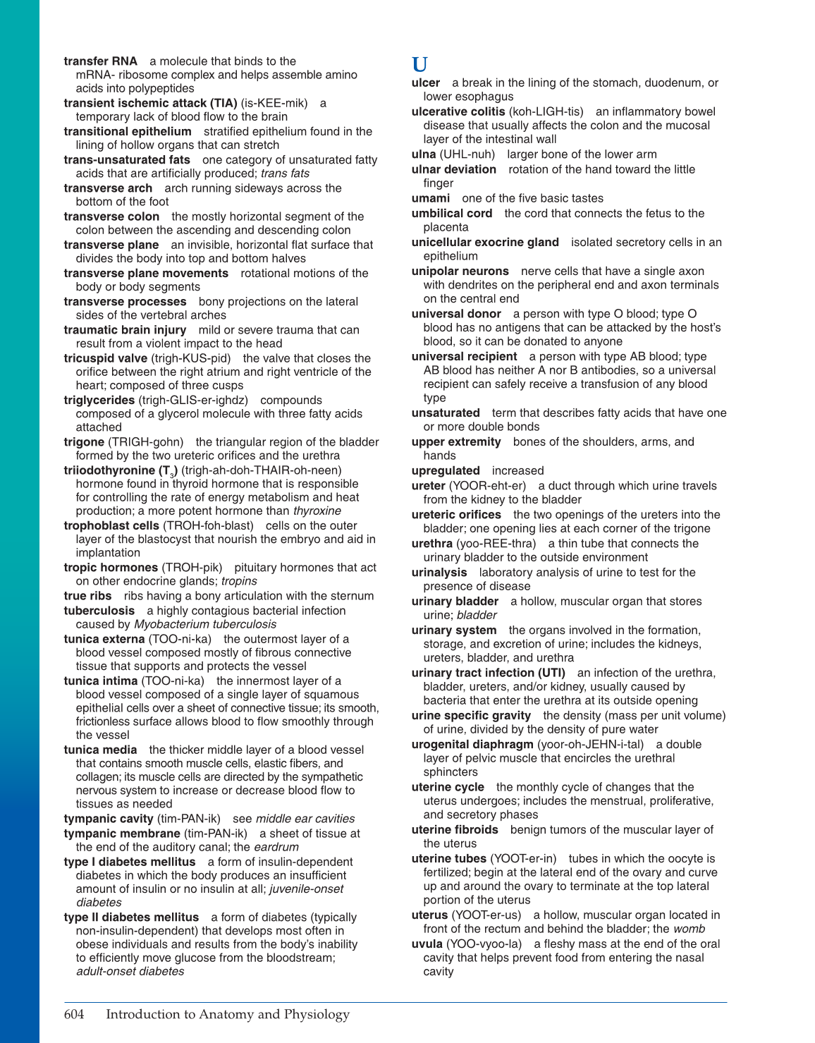 Introduction to Anatomy and Physiology, Online Student Edition page 604