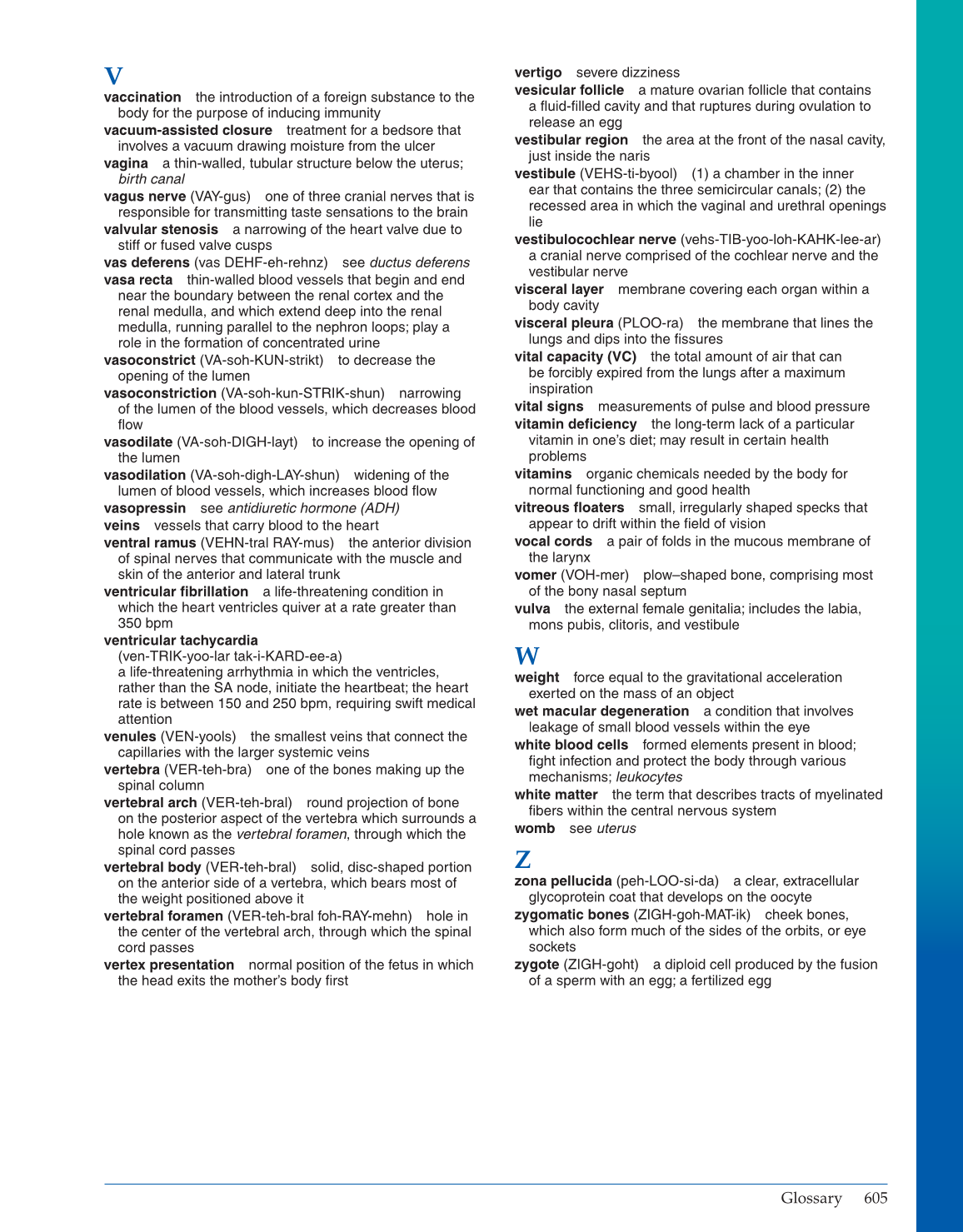 Introduction to Anatomy and Physiology, Online Student Edition page 605