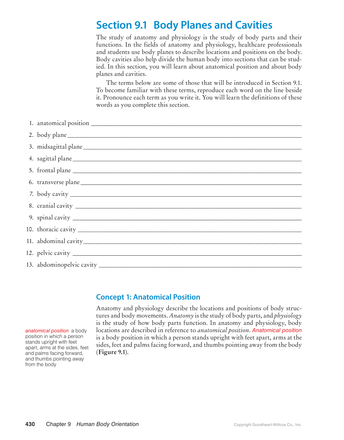 Preparing for A&P: Basic Science and Biology, 1st Edition page 430