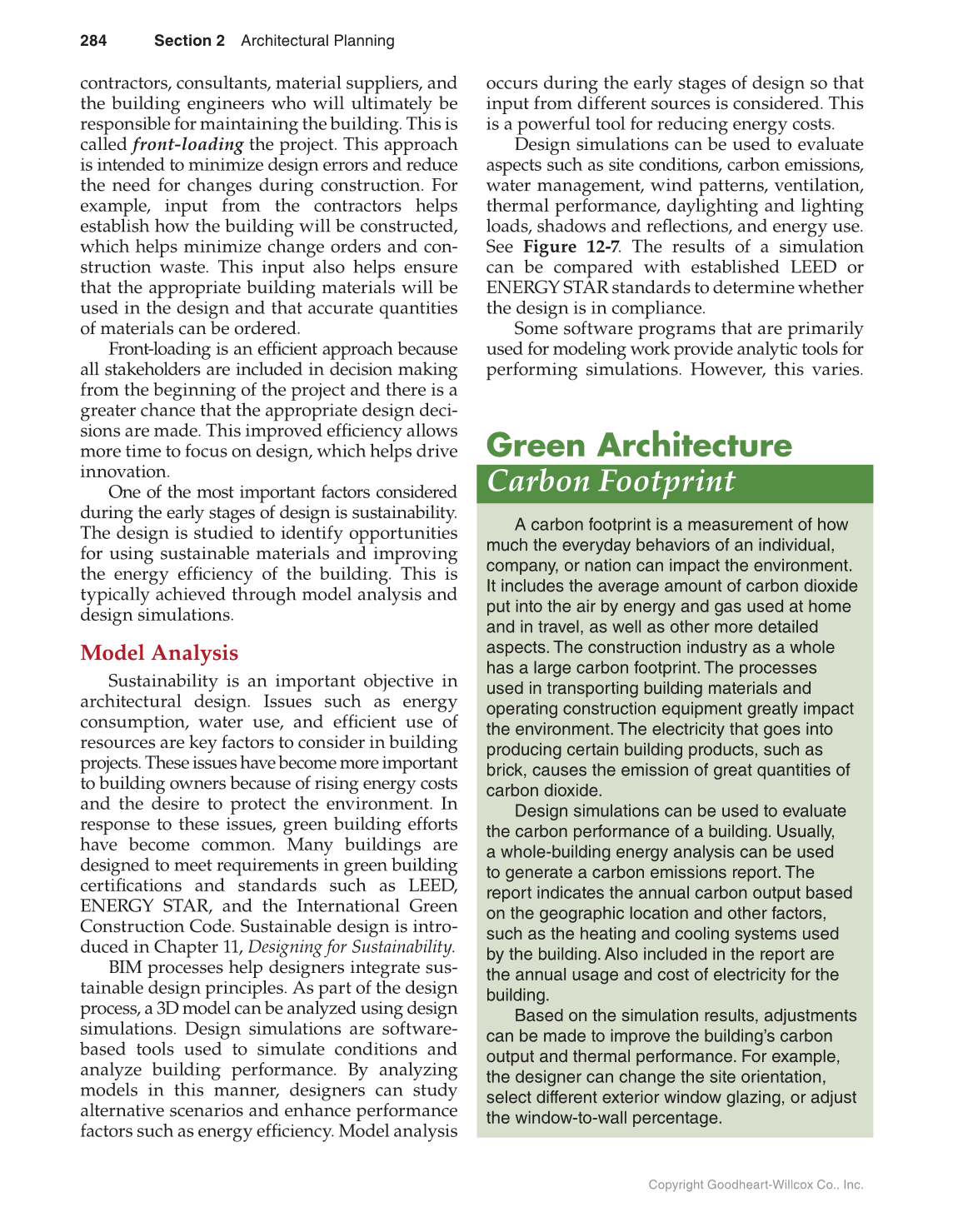 Architecture: Residential Drafting and Design, 12th Edition page 284
