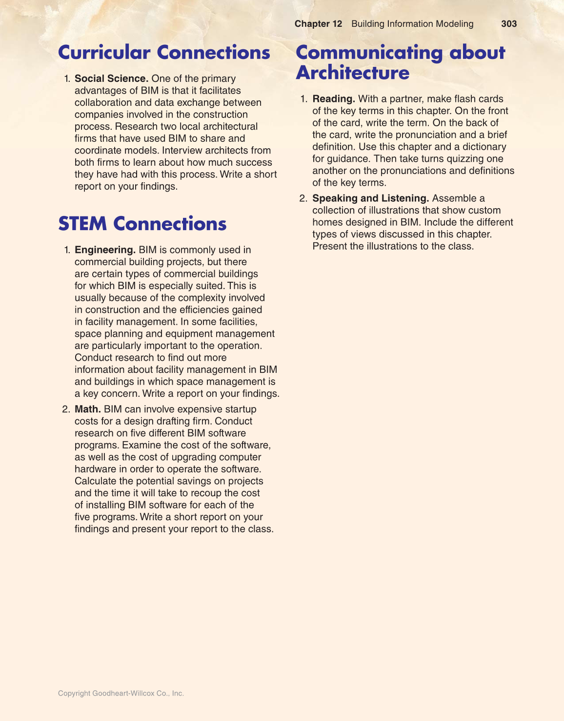 Architecture: Residential Drafting and Design, 12th Edition page 303