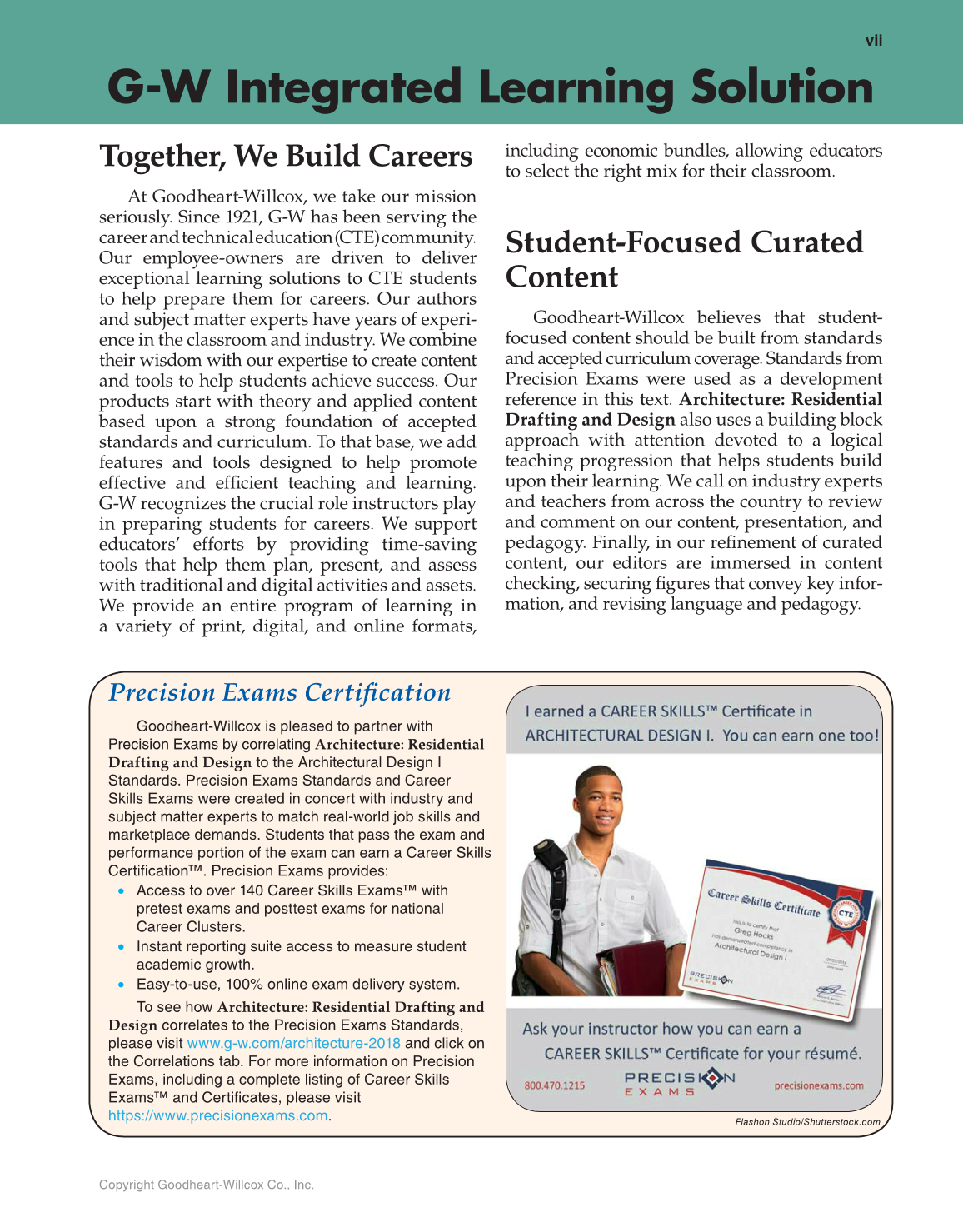 Architecture: Residential Drafting and Design, 12th Edition page vii