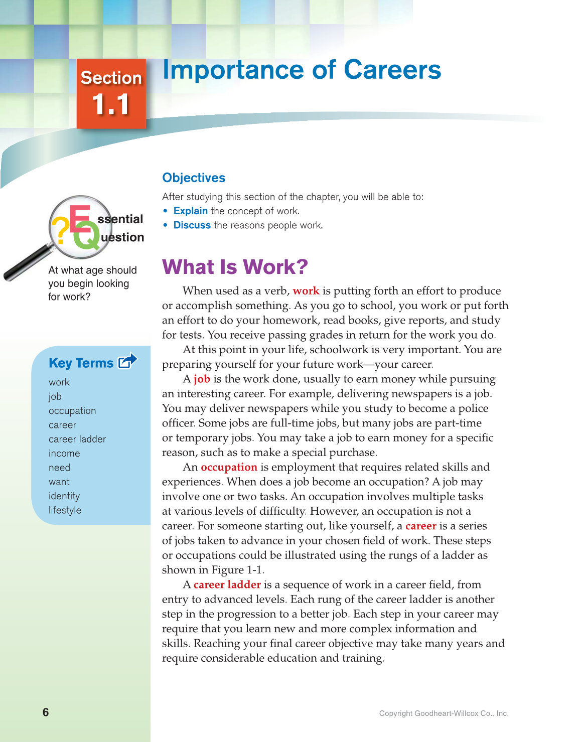 Discovering Careers, 9th Edition page 6