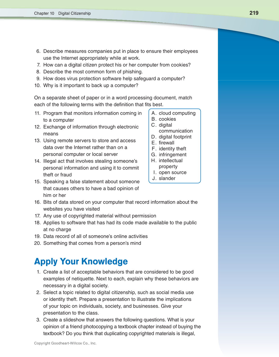 Discovering Careers, 9th Edition page 219