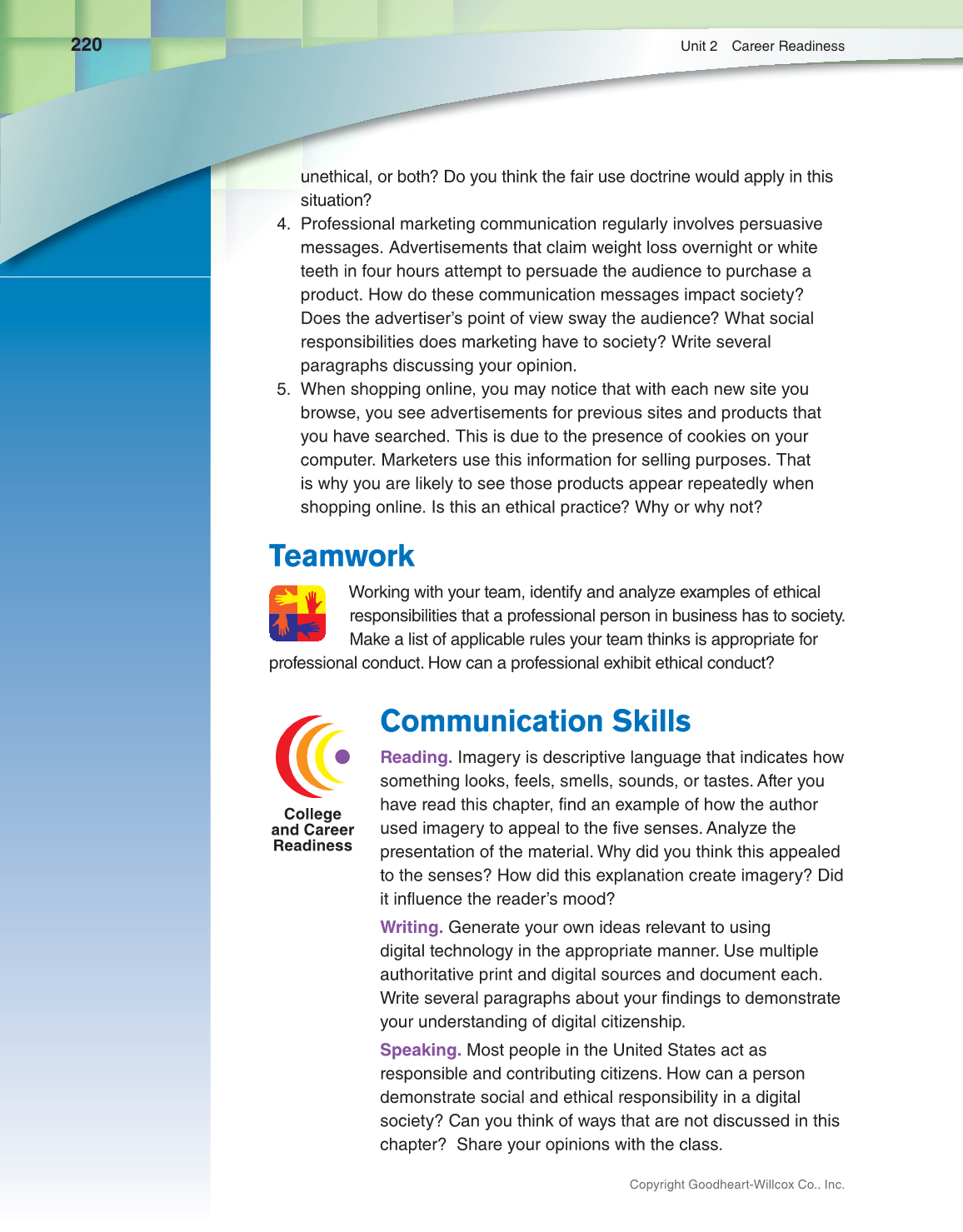 Discovering Careers, 9th Edition page 220