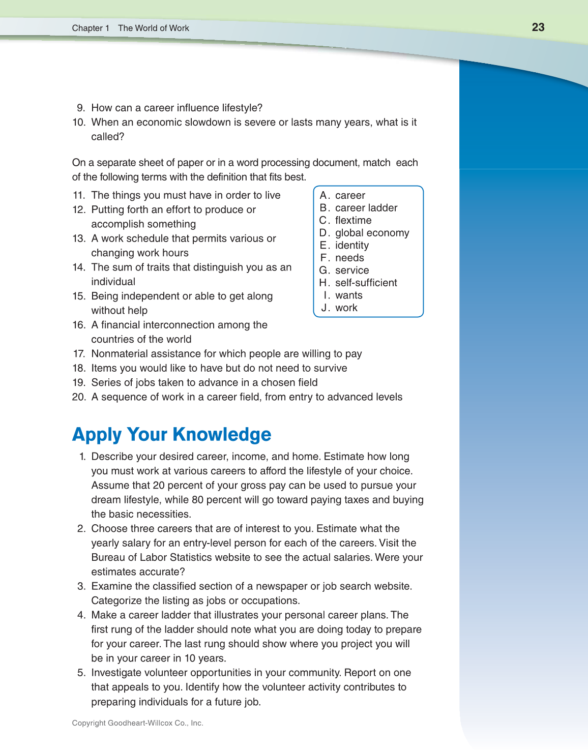 Discovering Careers, 9th Edition page 23
