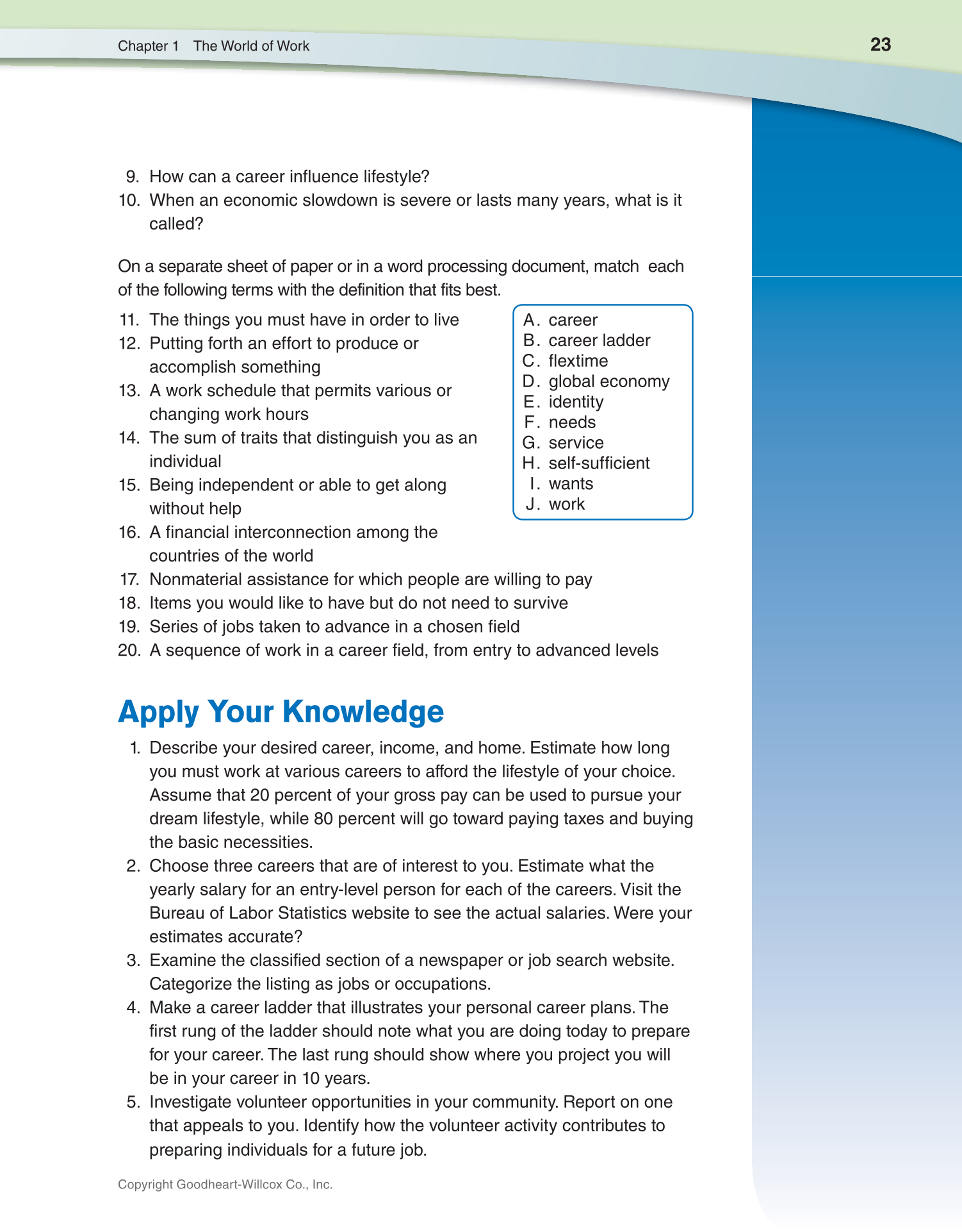 Discovering Careers, 9th Edition page 23