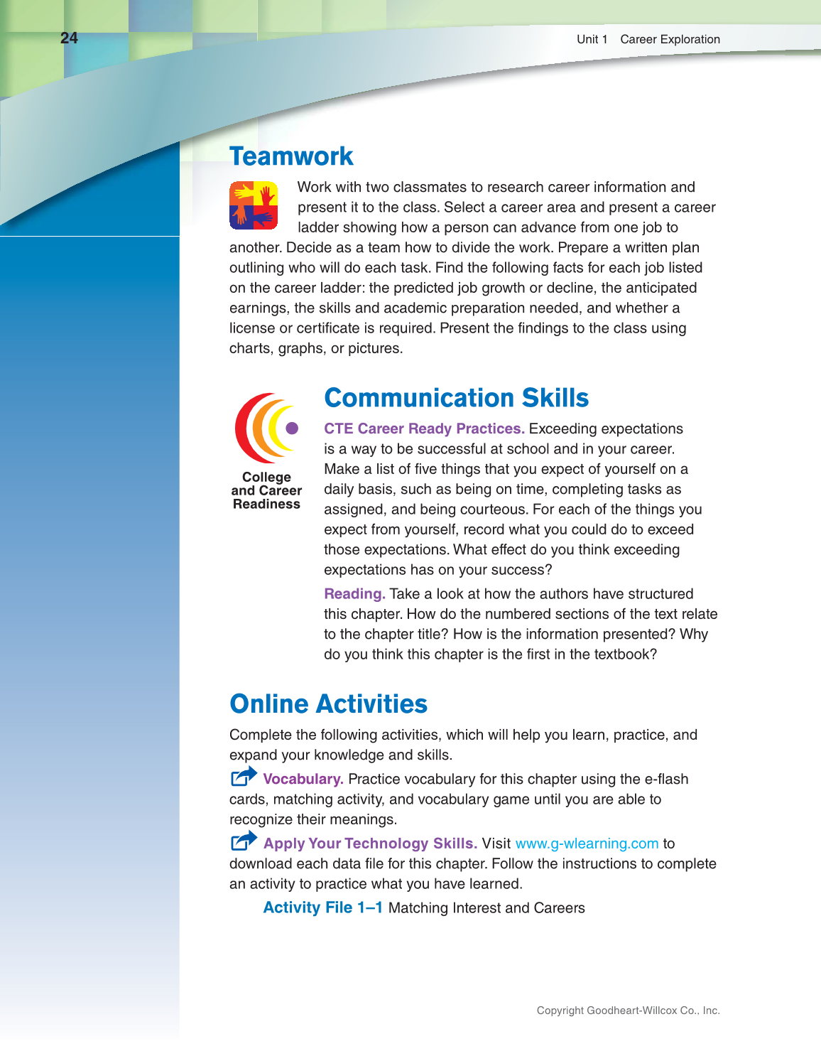 Discovering Careers, 9th Edition page 24
