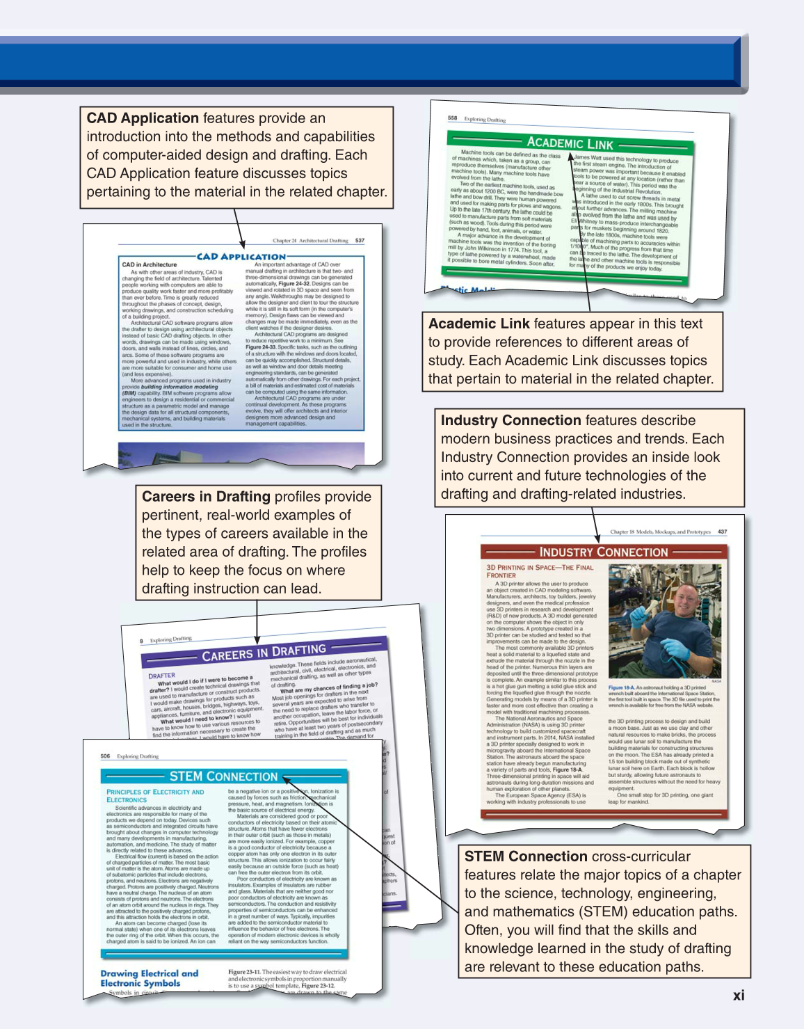 Exploring Drafting, 12th Edition page xi