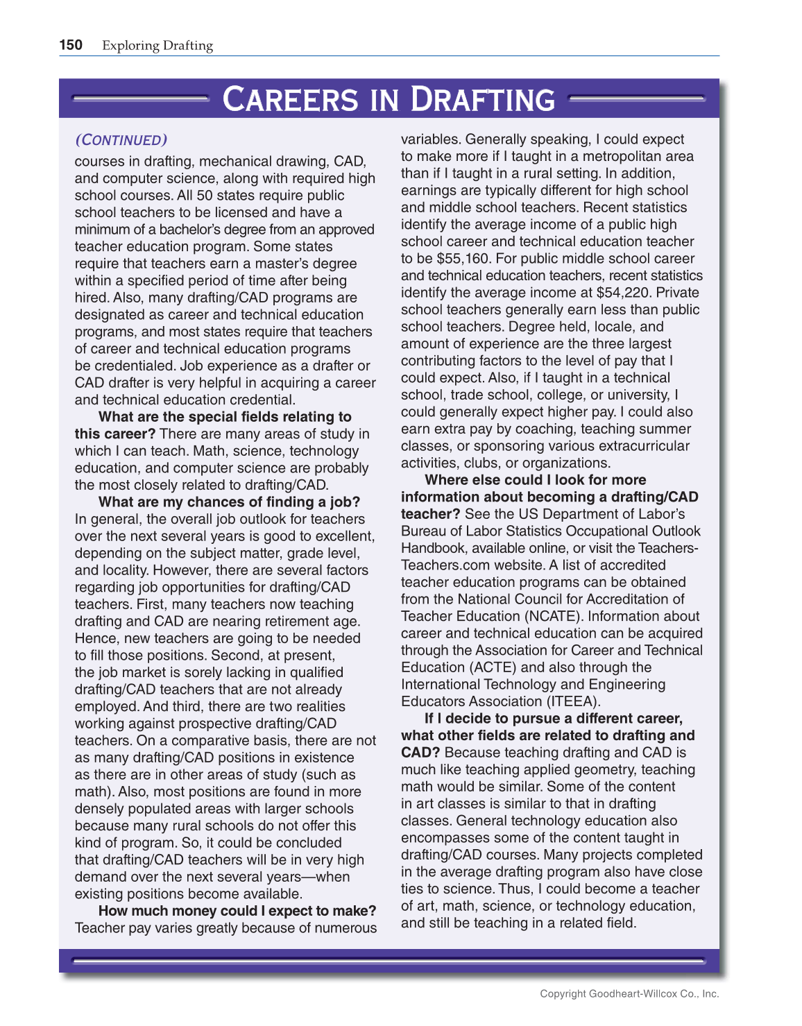 Exploring Drafting, 12th Edition page 150